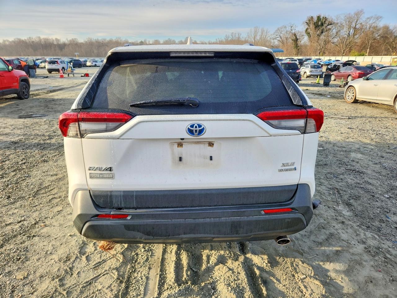 2019 Toyota Rav4 White vin: JTMRWRFV1KD041911