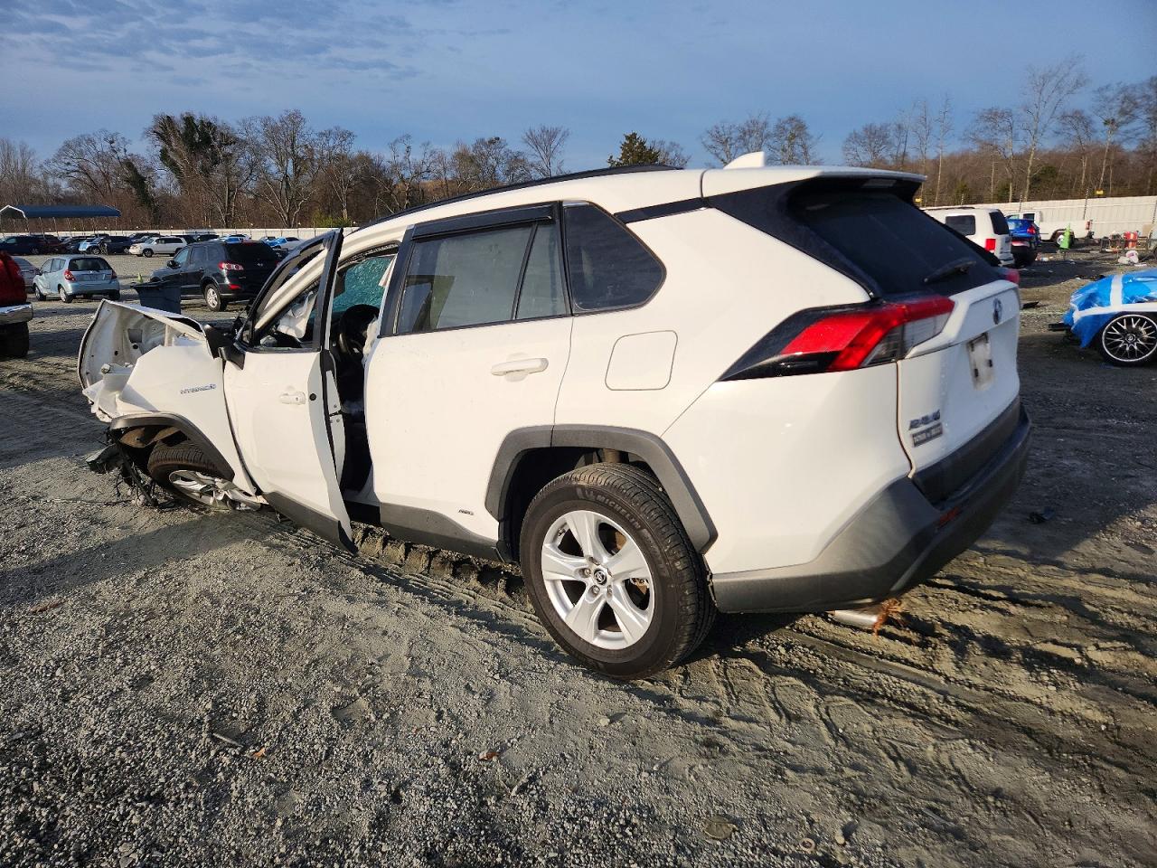 2019 Toyota Rav4 White vin: JTMRWRFV1KD041911