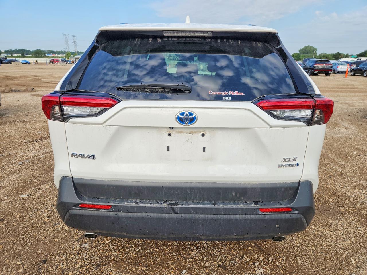 2023 Toyota Rav4 Hybrid Xle White vin: JTMRWRFV1PD167063
