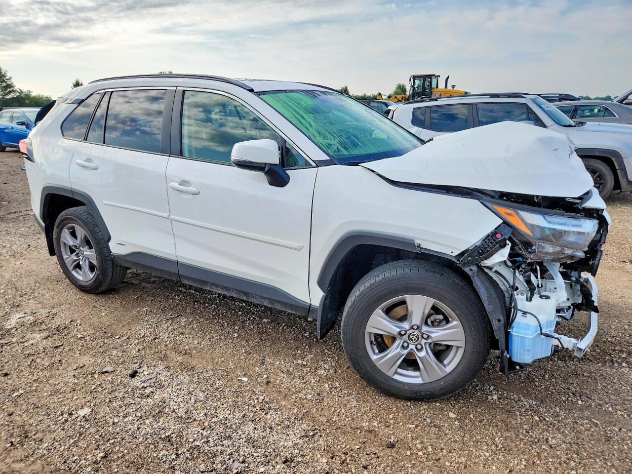 2023 Toyota Rav4 Hybrid Xle White vin: JTMRWRFV1PD167063