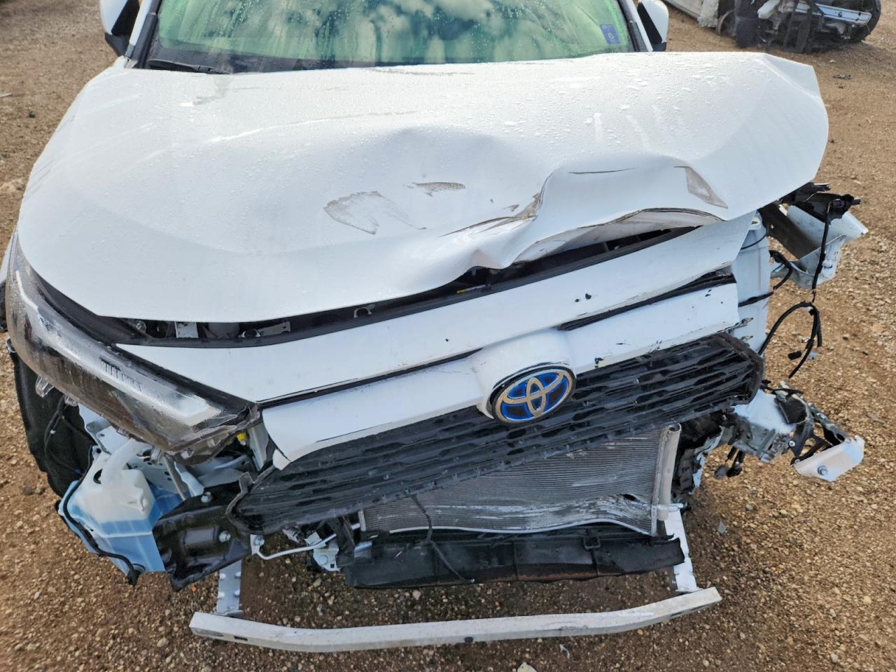 2023 Toyota Rav4 Hybrid Xle White vin: JTMRWRFV1PD167063