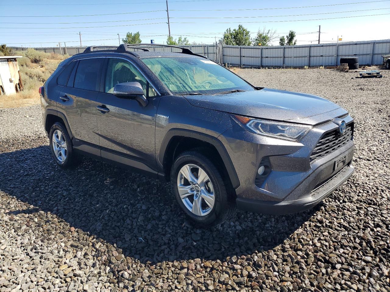 2019 Toyota Rav4 Hybrid Xle Gray vin: JTMRWRFV2KD504543
