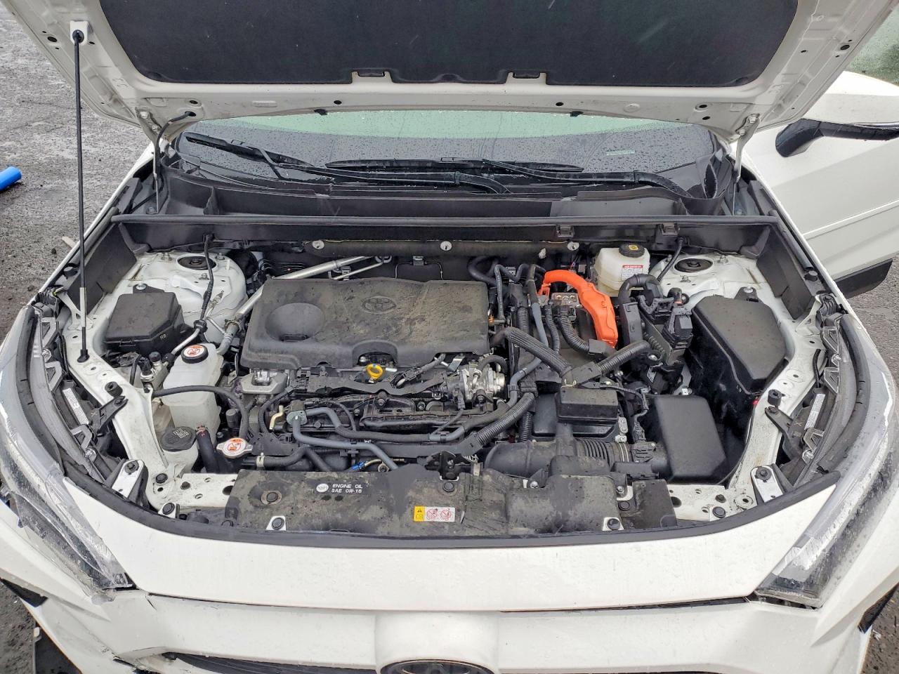 2025 Toyota Rav4 Hybrid Xle White vin: JTMRWRFV2SD291416