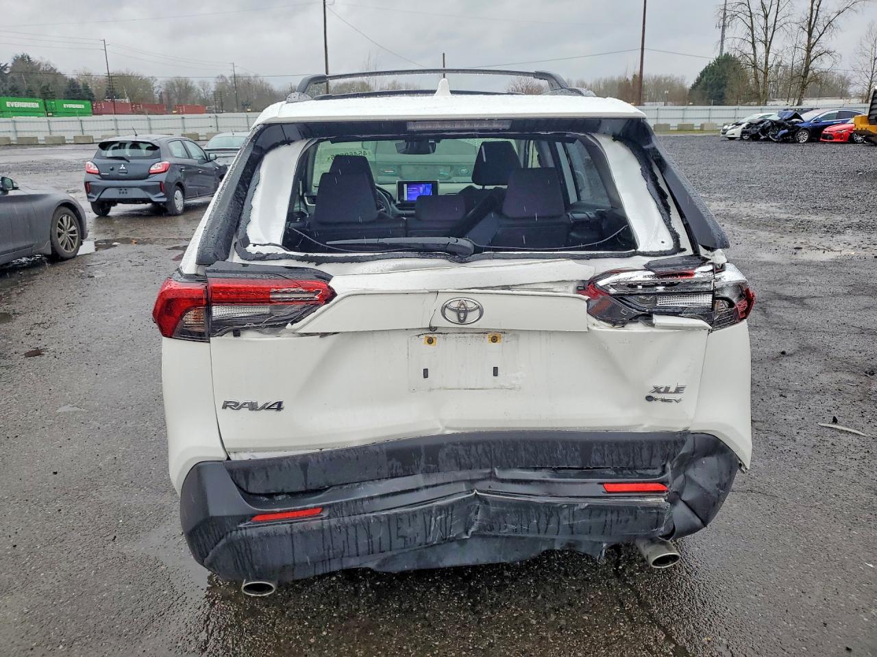2025 Toyota Rav4 Hybrid Xle White vin: JTMRWRFV2SD291416