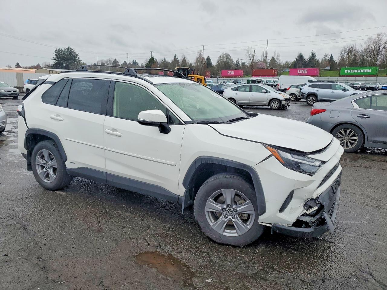 2025 Toyota Rav4 Hybrid Xle White vin: JTMRWRFV2SD291416
