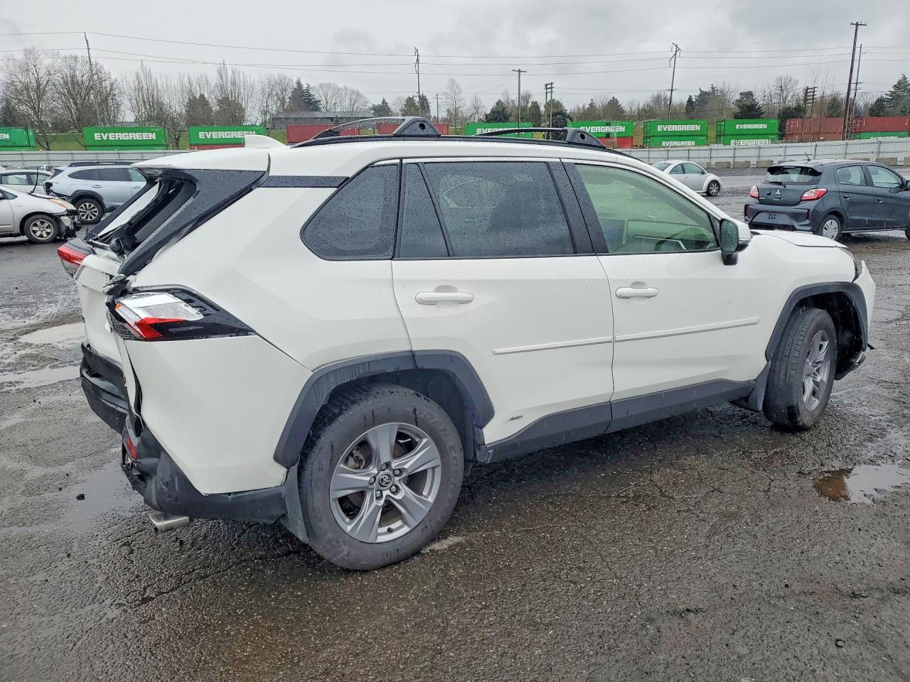2025 Toyota Rav4 Hybrid Xle White vin: JTMRWRFV2SD291416