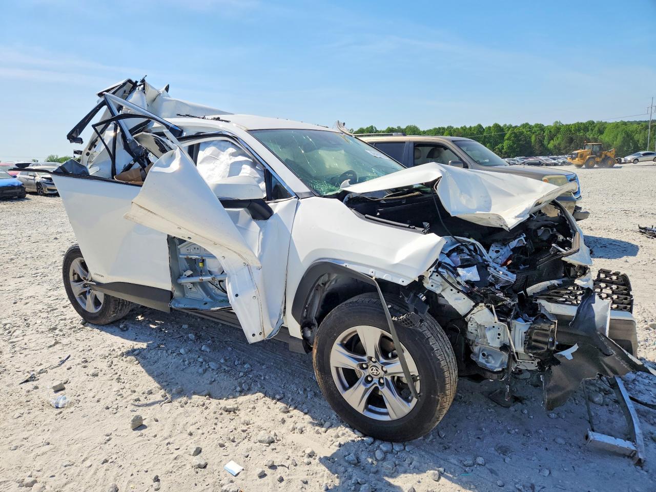 2024 Toyota Rav4 Hybrid Xle White vin: JTMRWRFV5RD237330