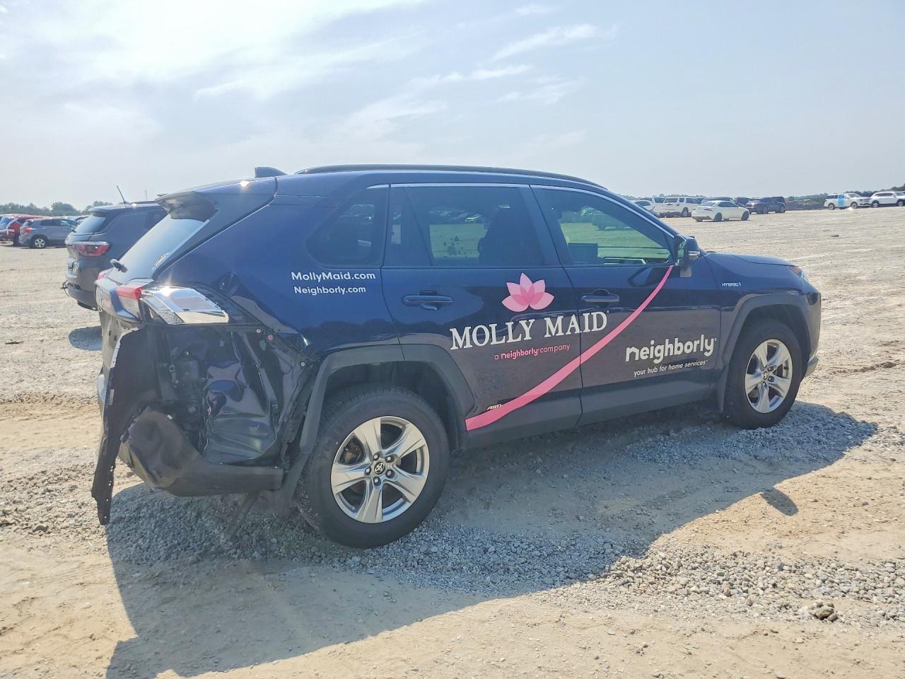 2020 Toyota Rav4 Hybrid Xle Blue vin: JTMRWRFV7LD548460