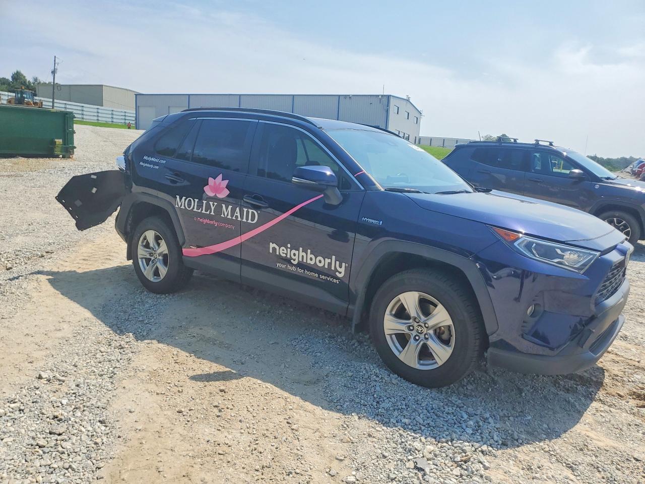 2020 Toyota Rav4 Hybrid Xle Blue vin: JTMRWRFV7LD548460