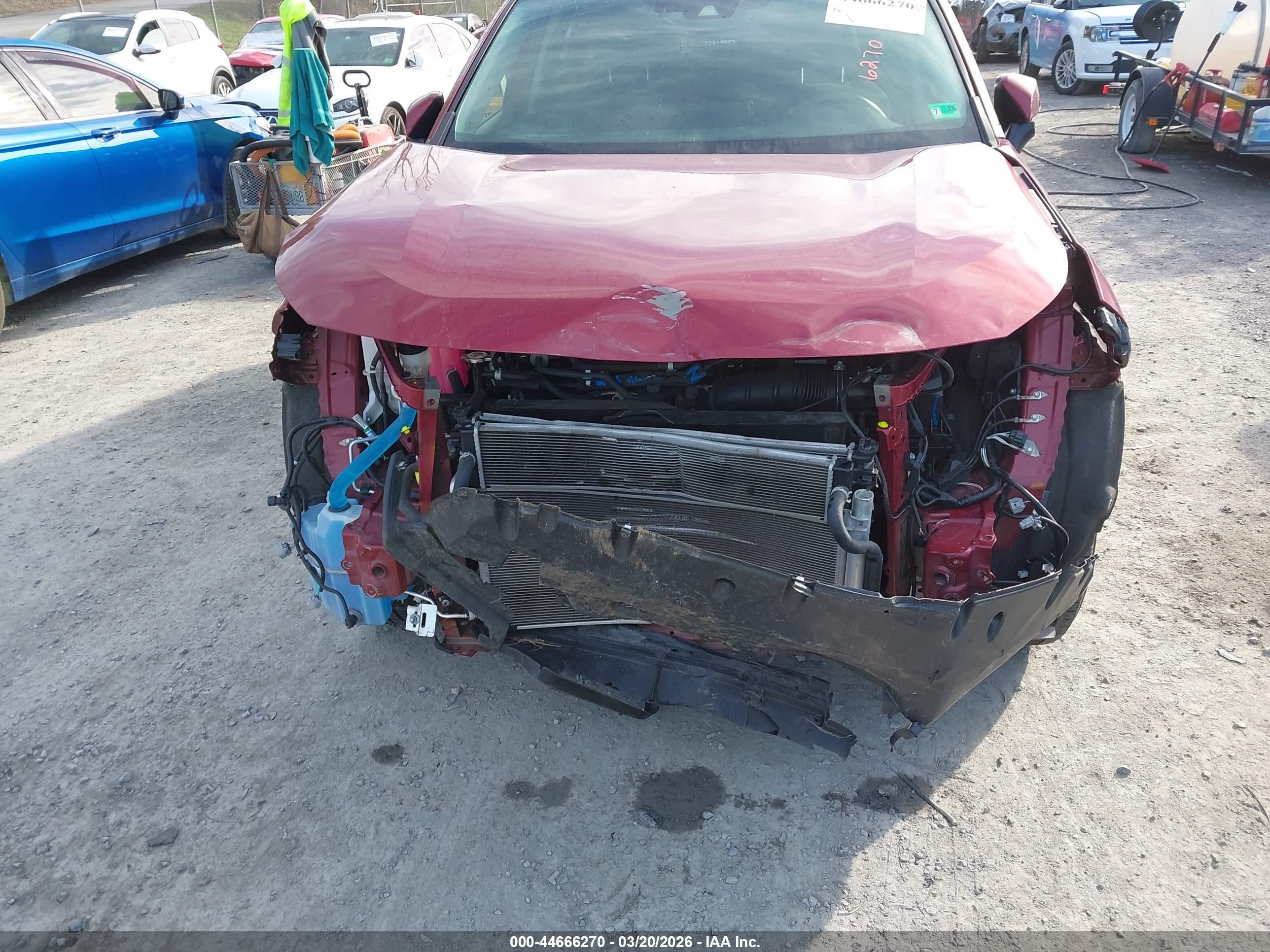 2021 Toyota Rav4 Hybrid Xle Red vin: JTMRWRFV8MD116512