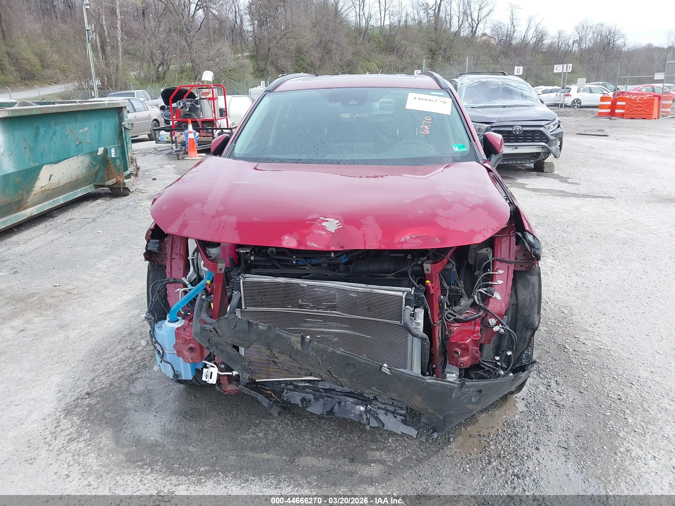 2021 Toyota Rav4 Hybrid Xle Red vin: JTMRWRFV8MD116512