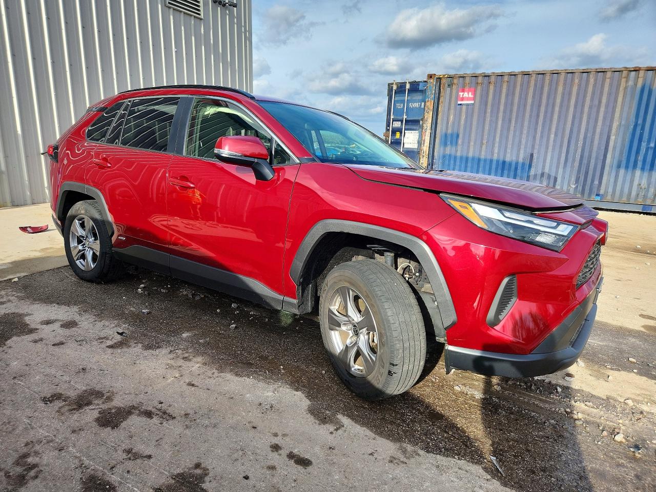 2023 Toyota Rav4 Hybrid Xle Maroon vin: JTMRWRFV8PD198634