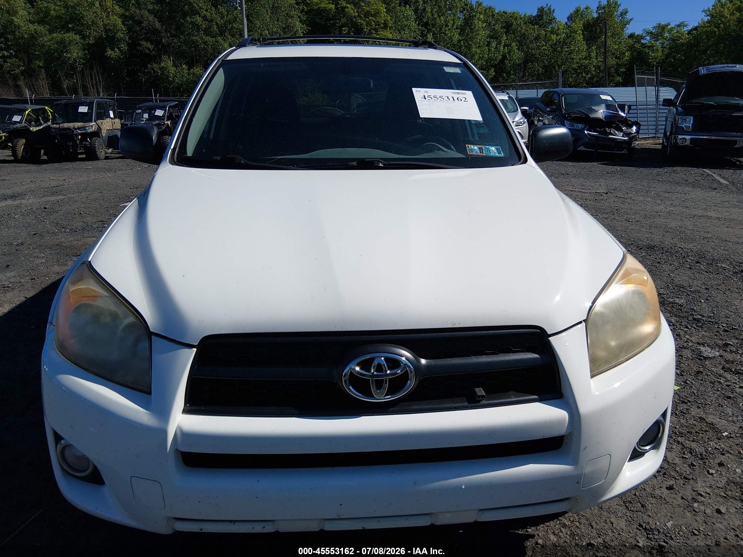 2010 Toyota Rav4 Sport White vin: JTMWF4DV0A5027581