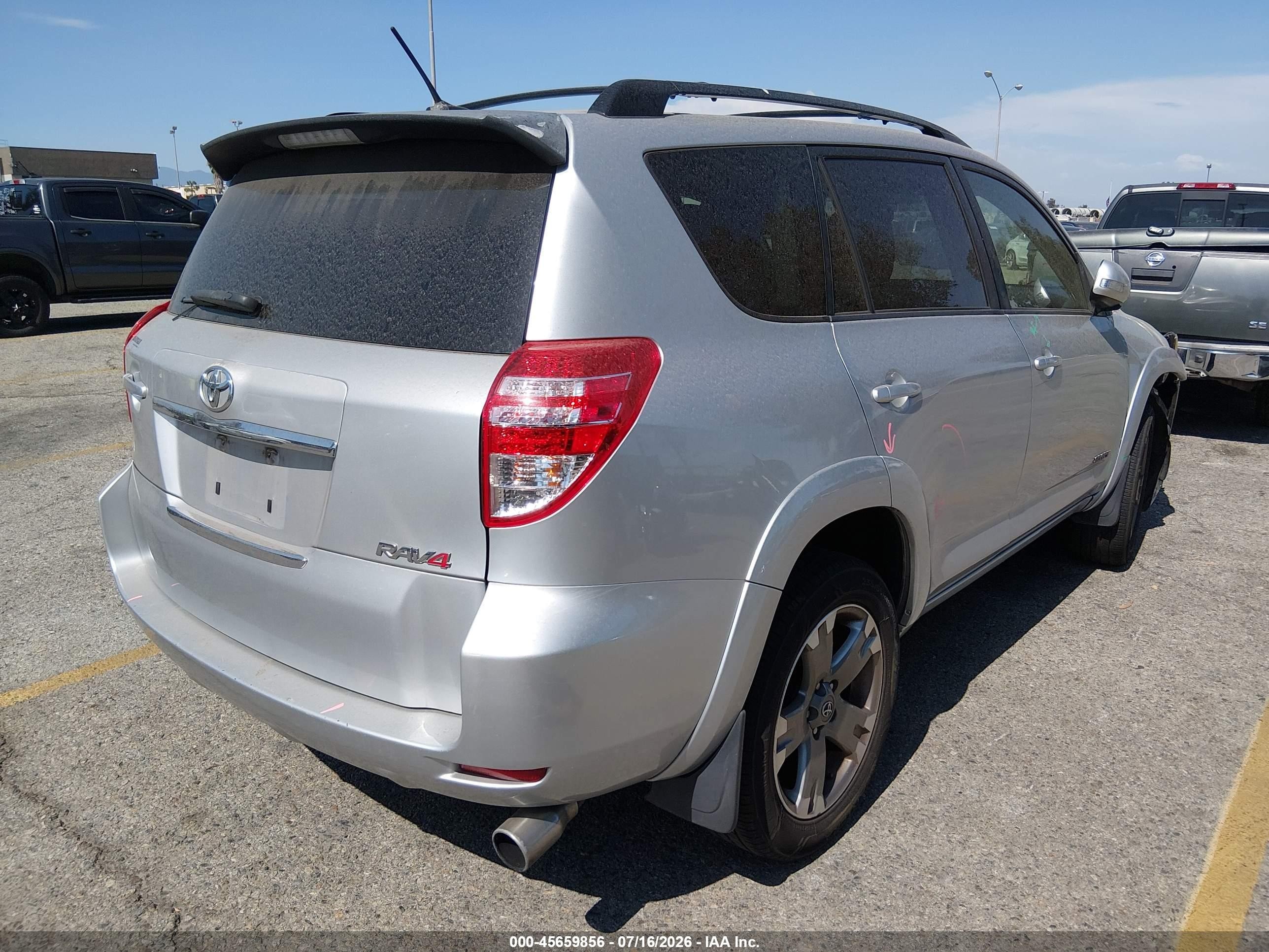 2012 Toyota Rav4 Sport Silver vin: JTMWF4DV0C5043590