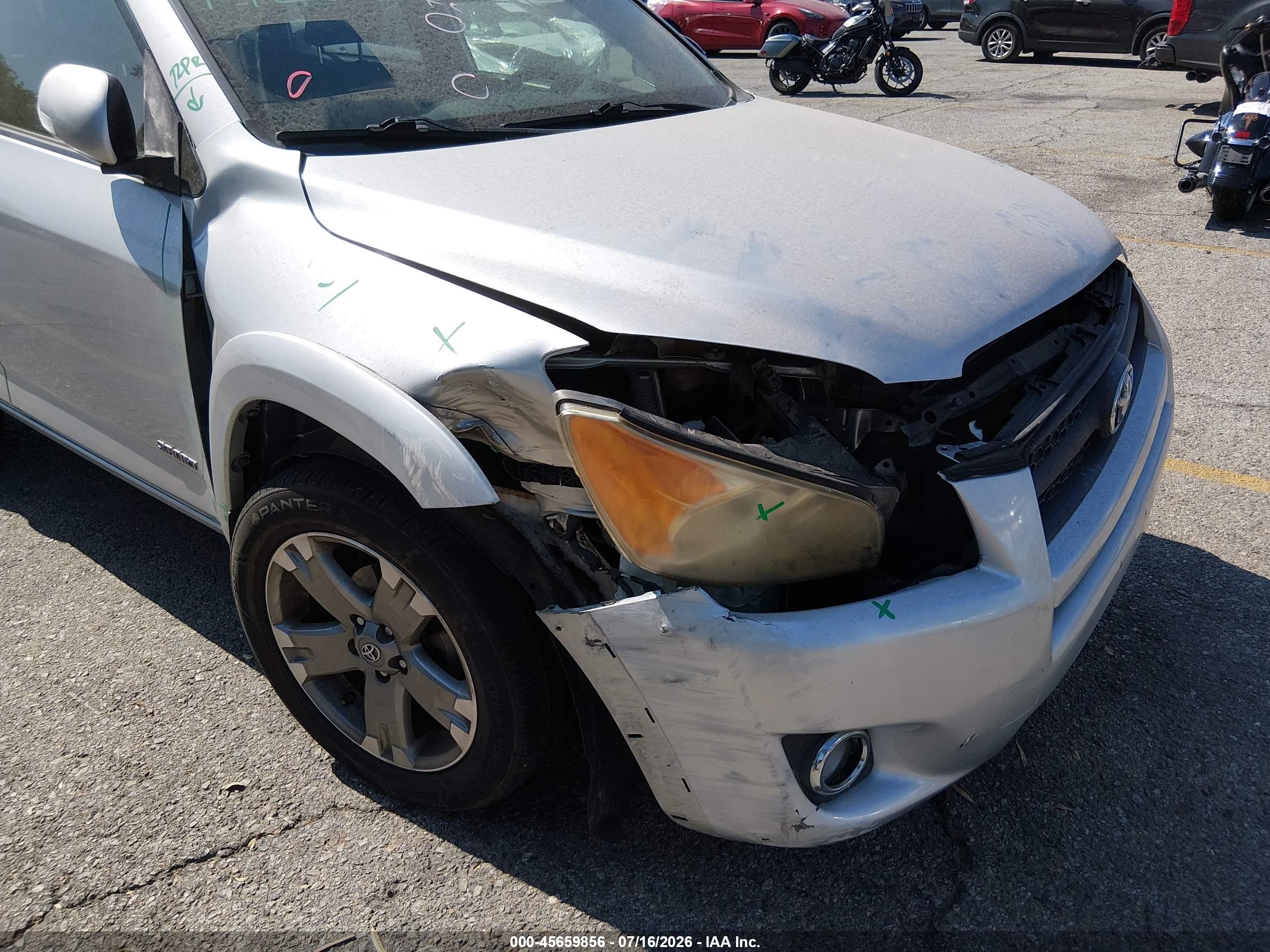 2012 Toyota Rav4 Sport Silver vin: JTMWF4DV0C5043590
