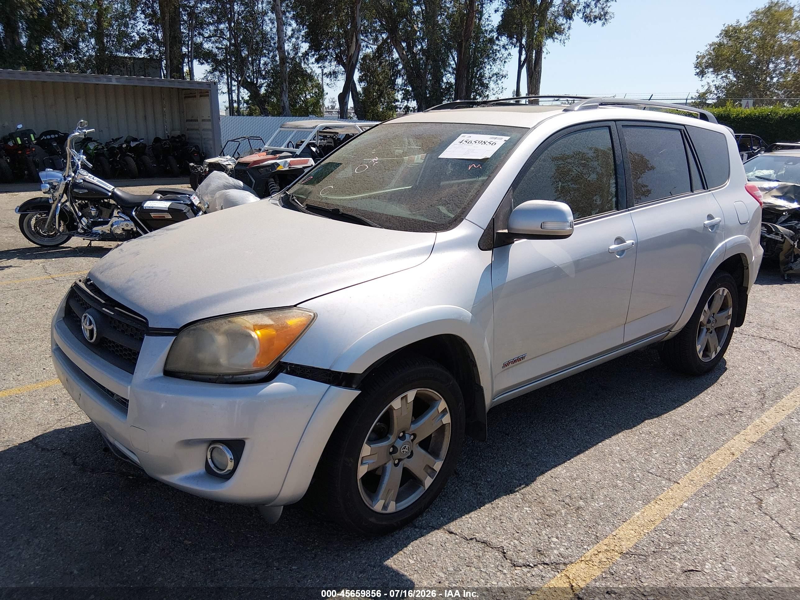 2012 Toyota Rav4 Sport Silver vin: JTMWF4DV0C5043590