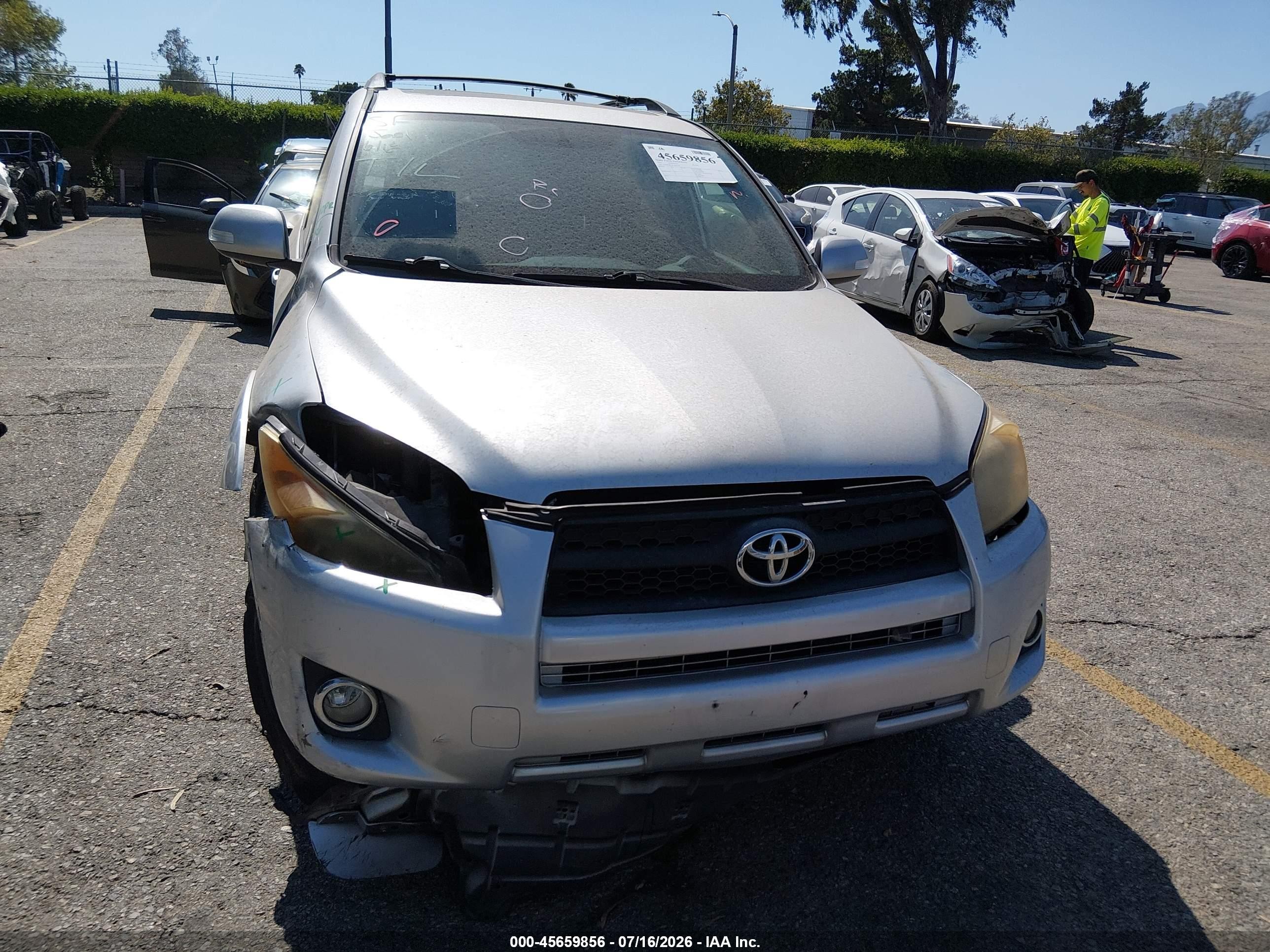 2012 Toyota Rav4 Sport Silver vin: JTMWF4DV0C5043590