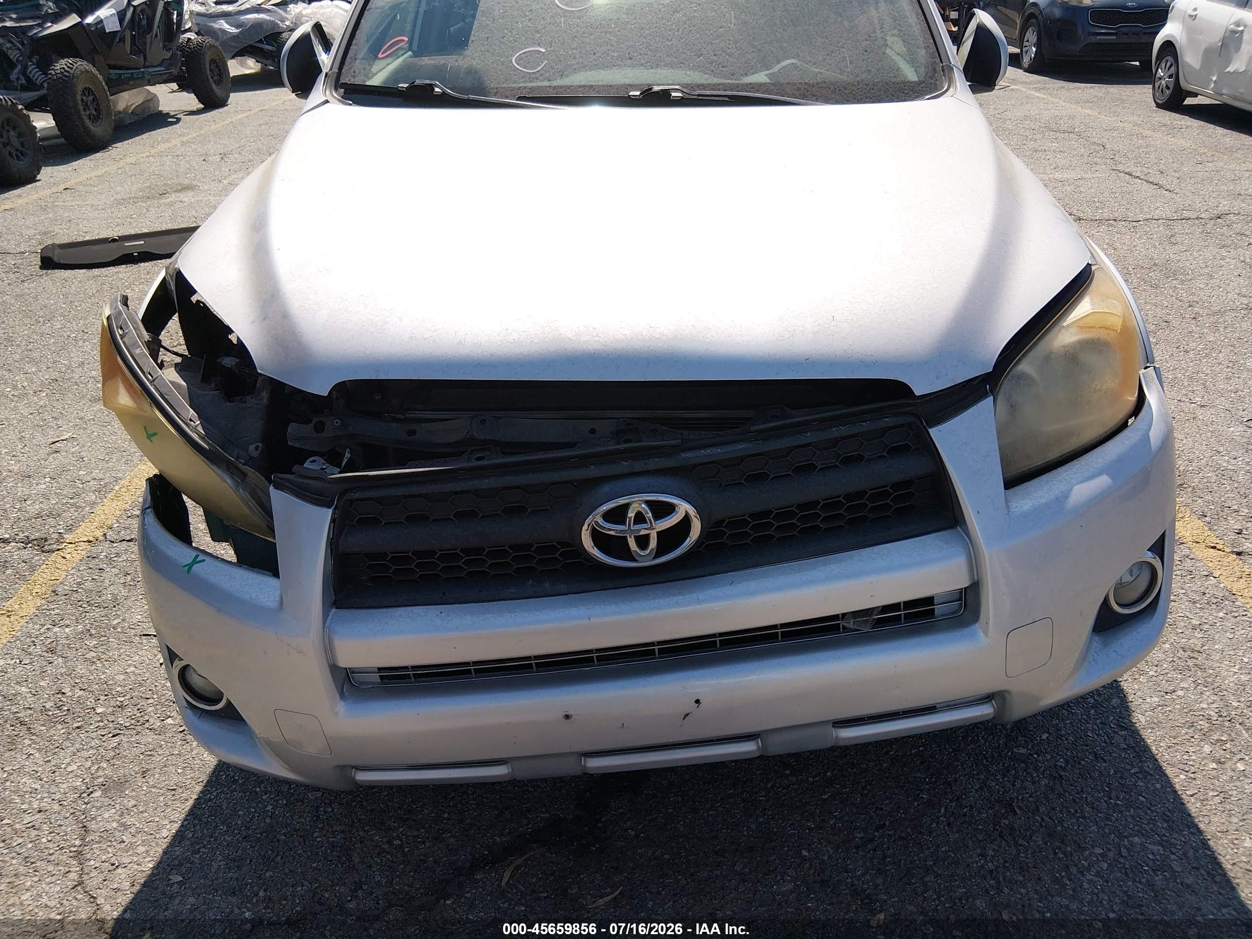 2012 Toyota Rav4 Sport Silver vin: JTMWF4DV0C5043590