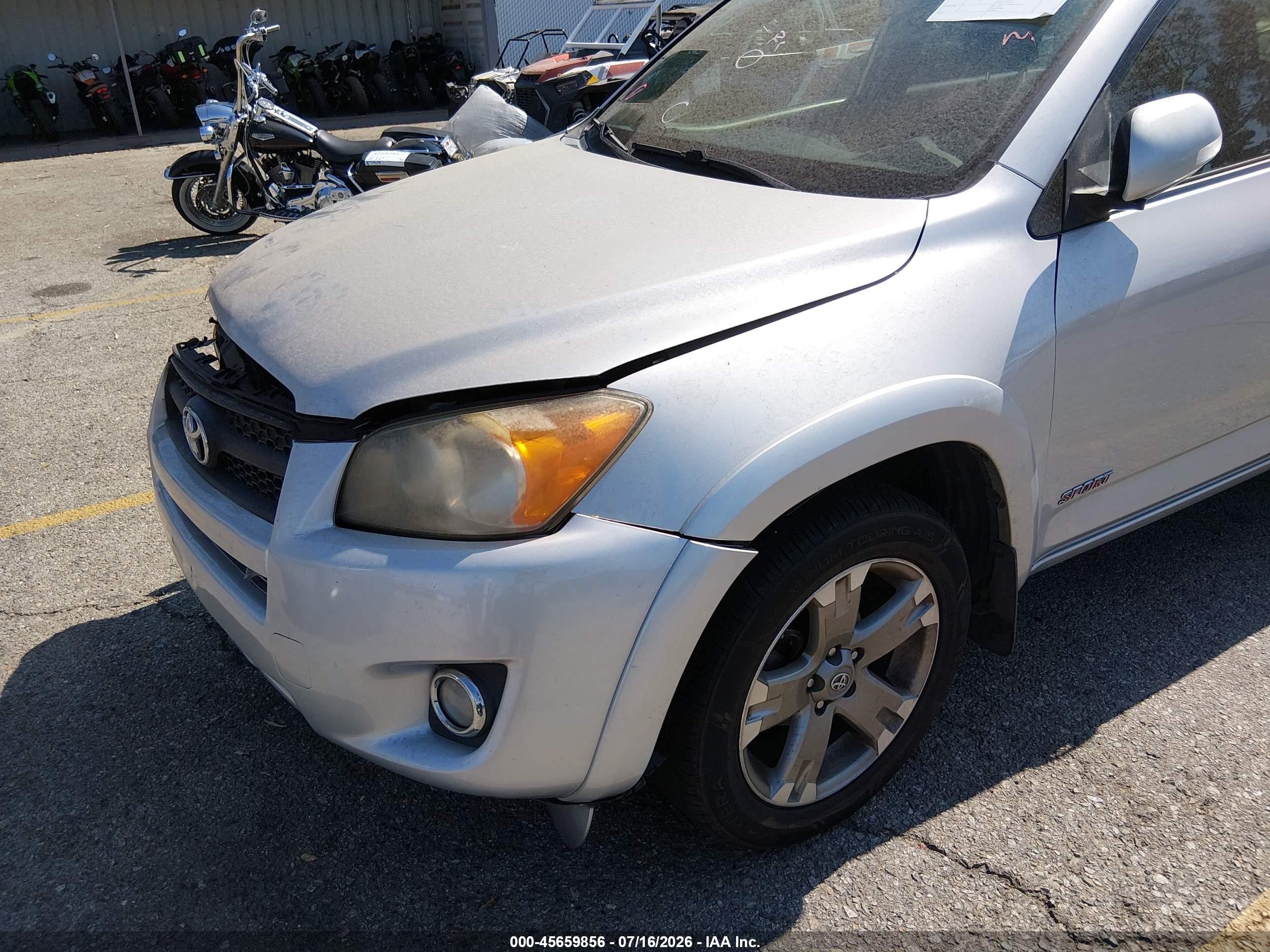 2012 Toyota Rav4 Sport Silver vin: JTMWF4DV0C5043590