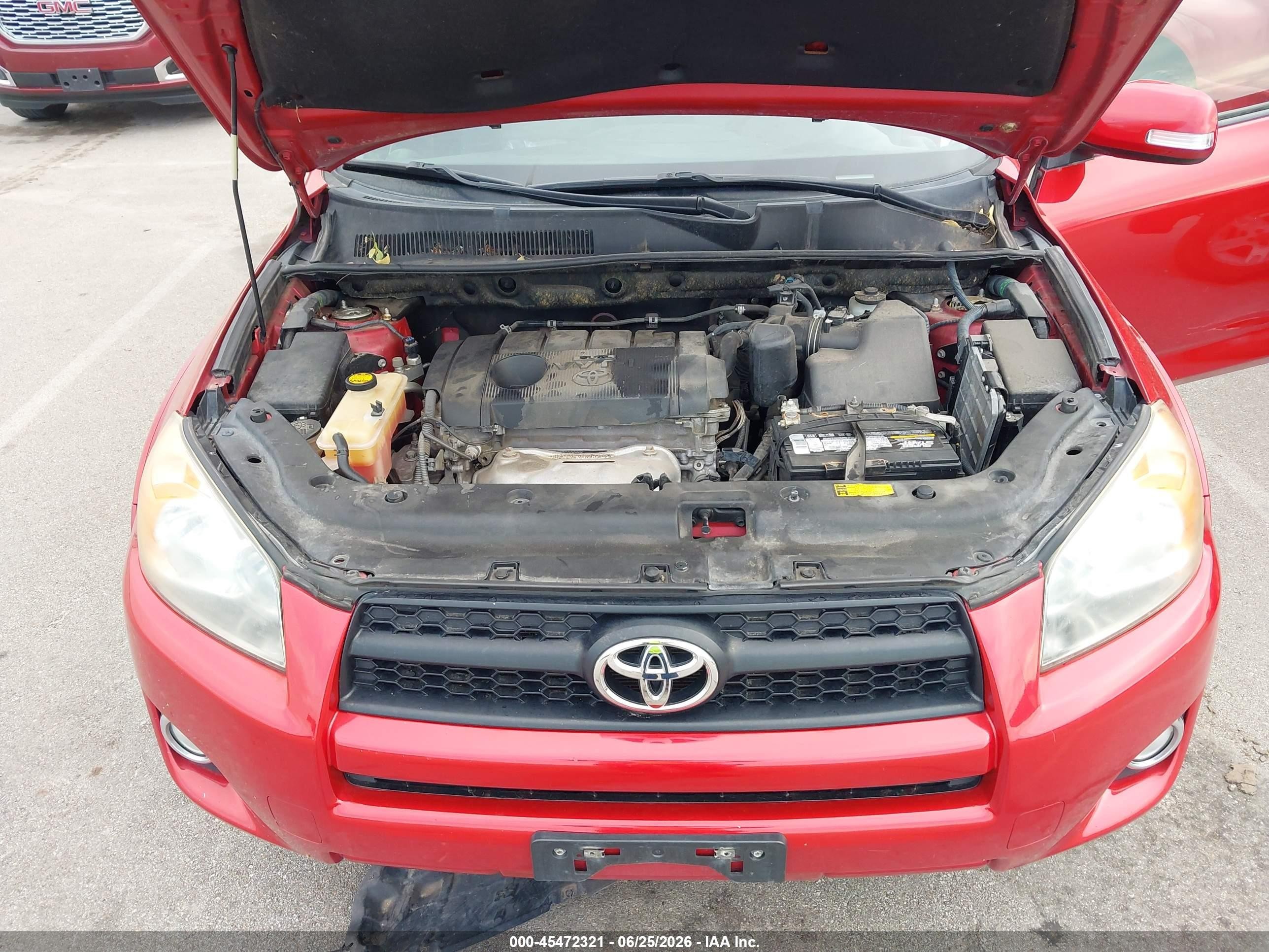 2011 Toyota Rav4 Sport Red vin: JTMWF4DV6B5039431