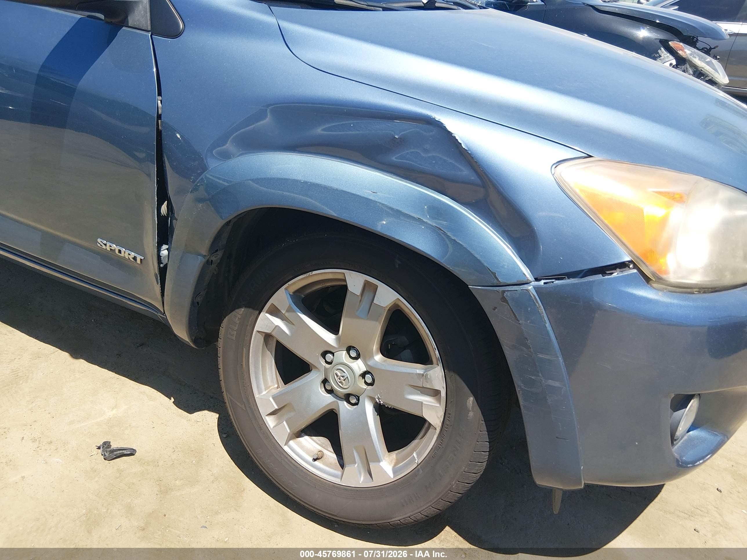 2010 Toyota Rav4 Sport Blue vin: JTMWF4DV7AD019824
