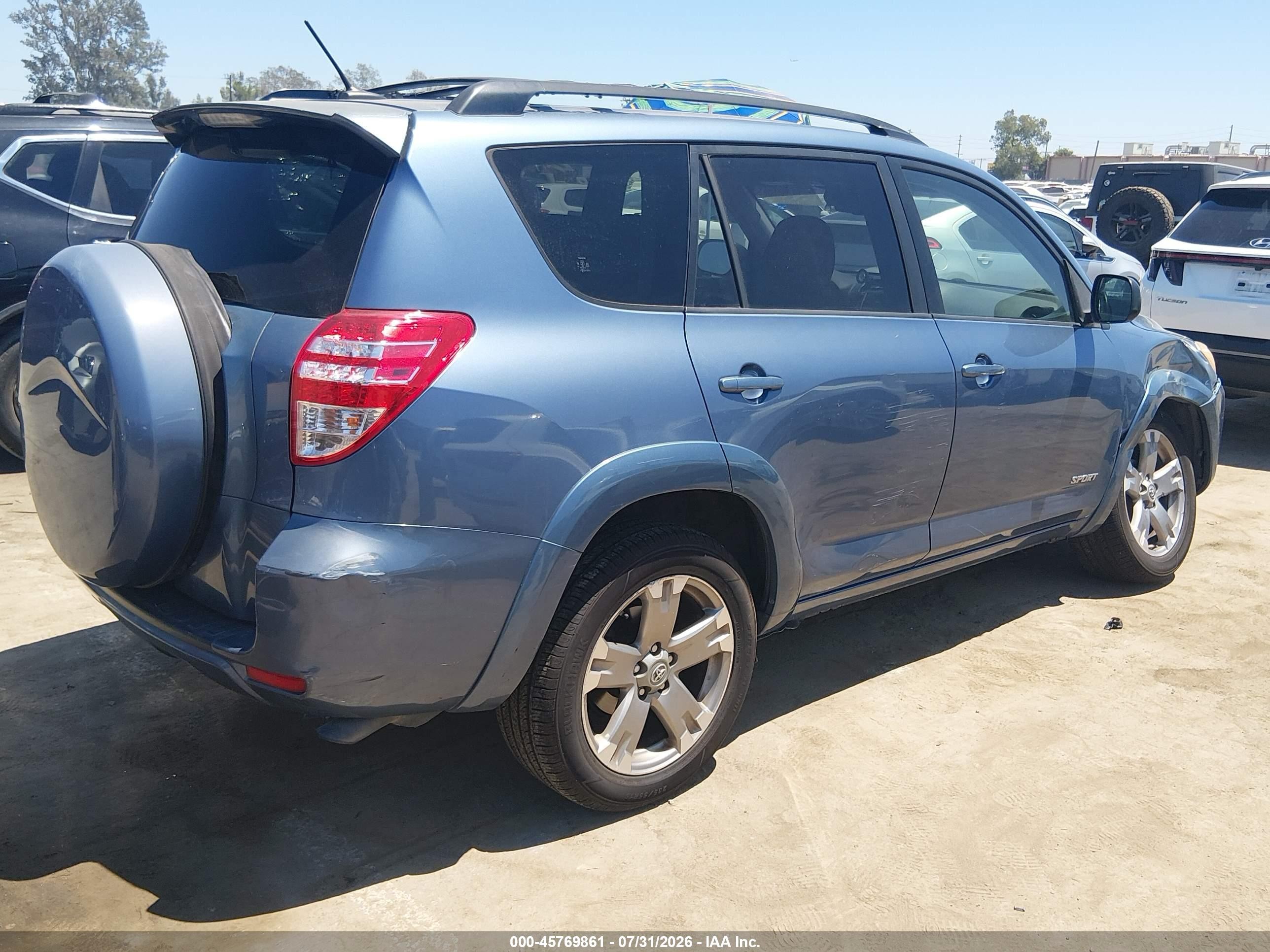 2010 Toyota Rav4 Sport Blue vin: JTMWF4DV7AD019824