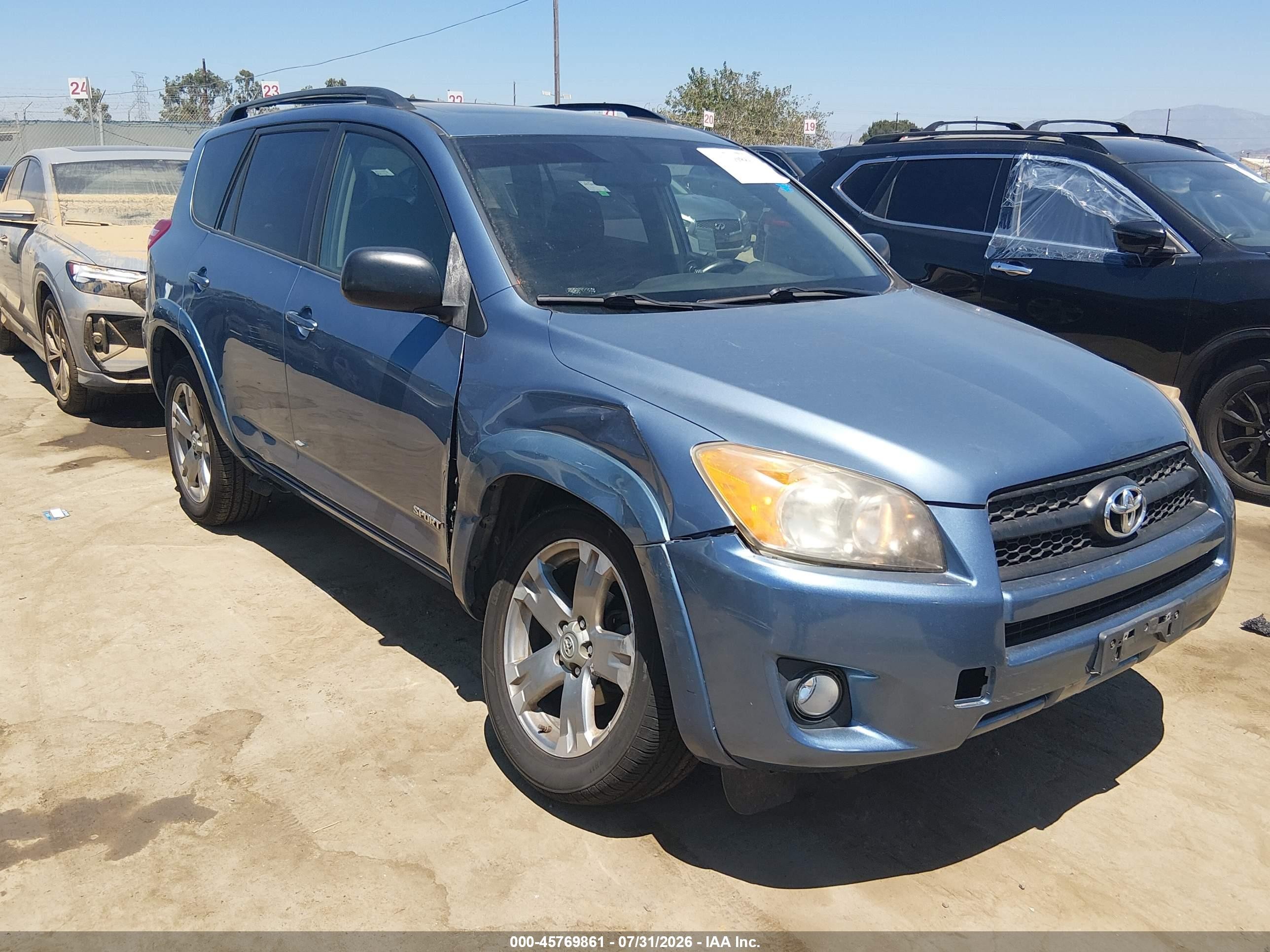 2010 Toyota Rav4 Sport Blue vin: JTMWF4DV7AD019824