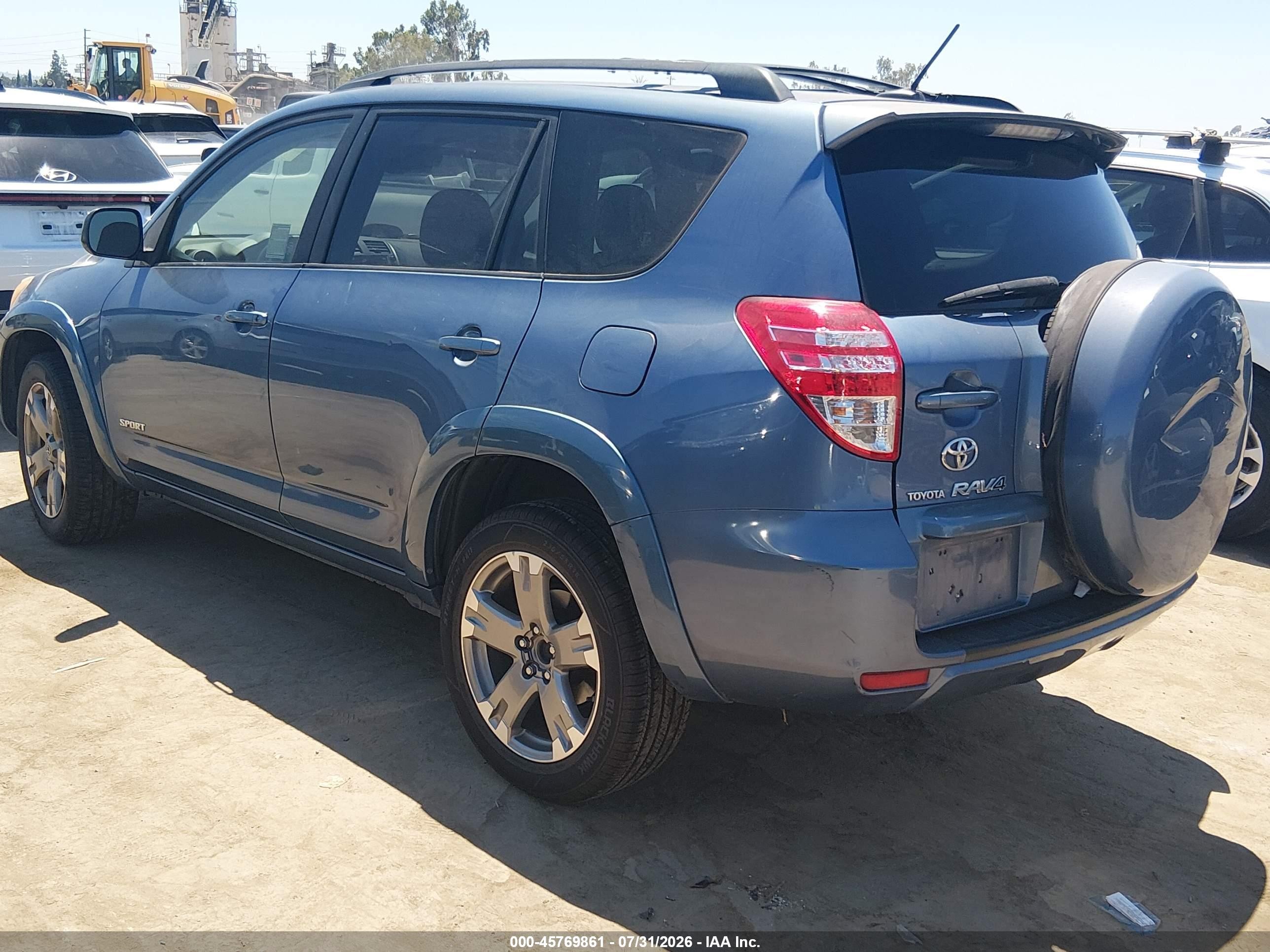 2010 Toyota Rav4 Sport Blue vin: JTMWF4DV7AD019824