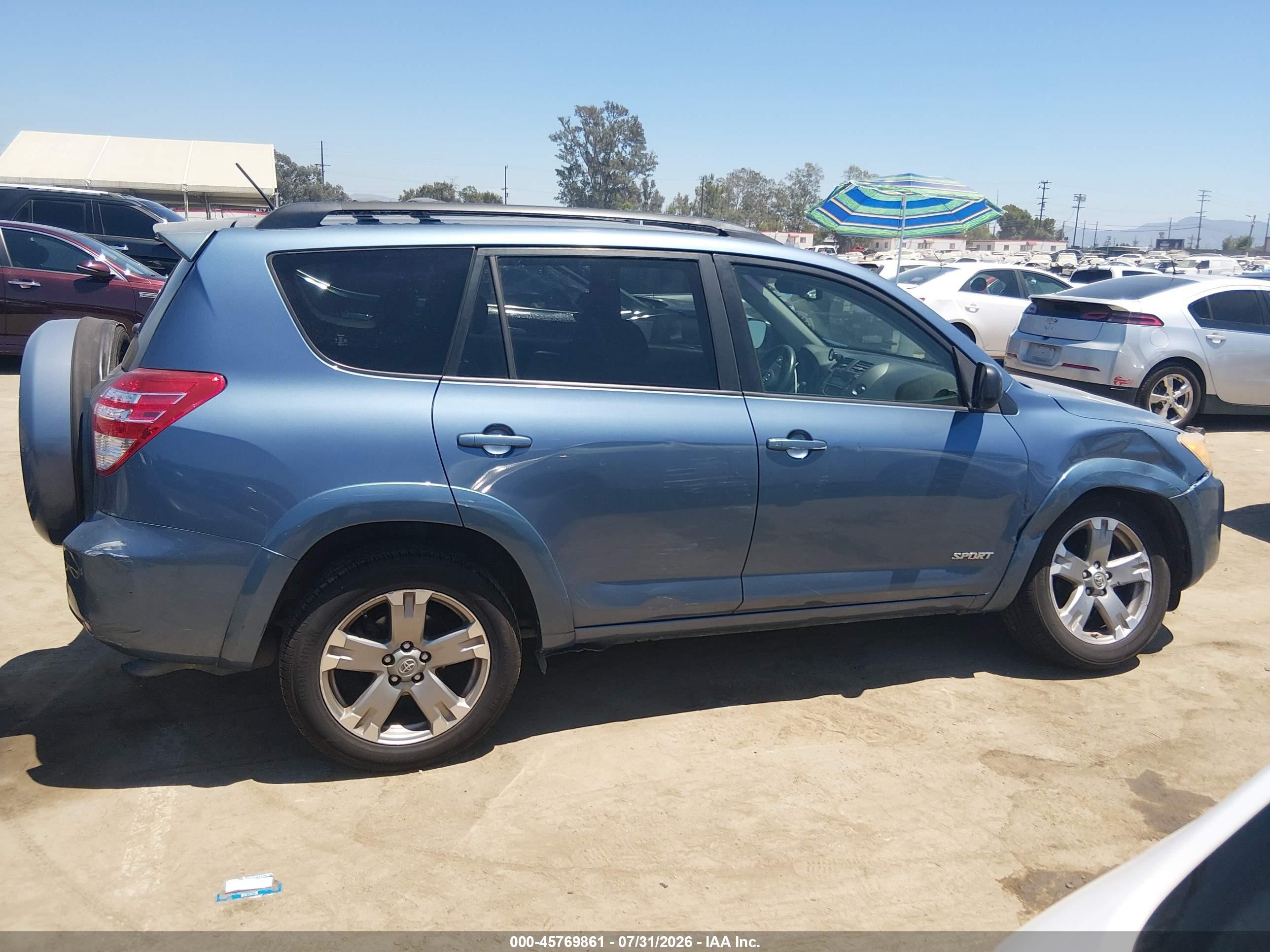 2010 Toyota Rav4 Sport Blue vin: JTMWF4DV7AD019824