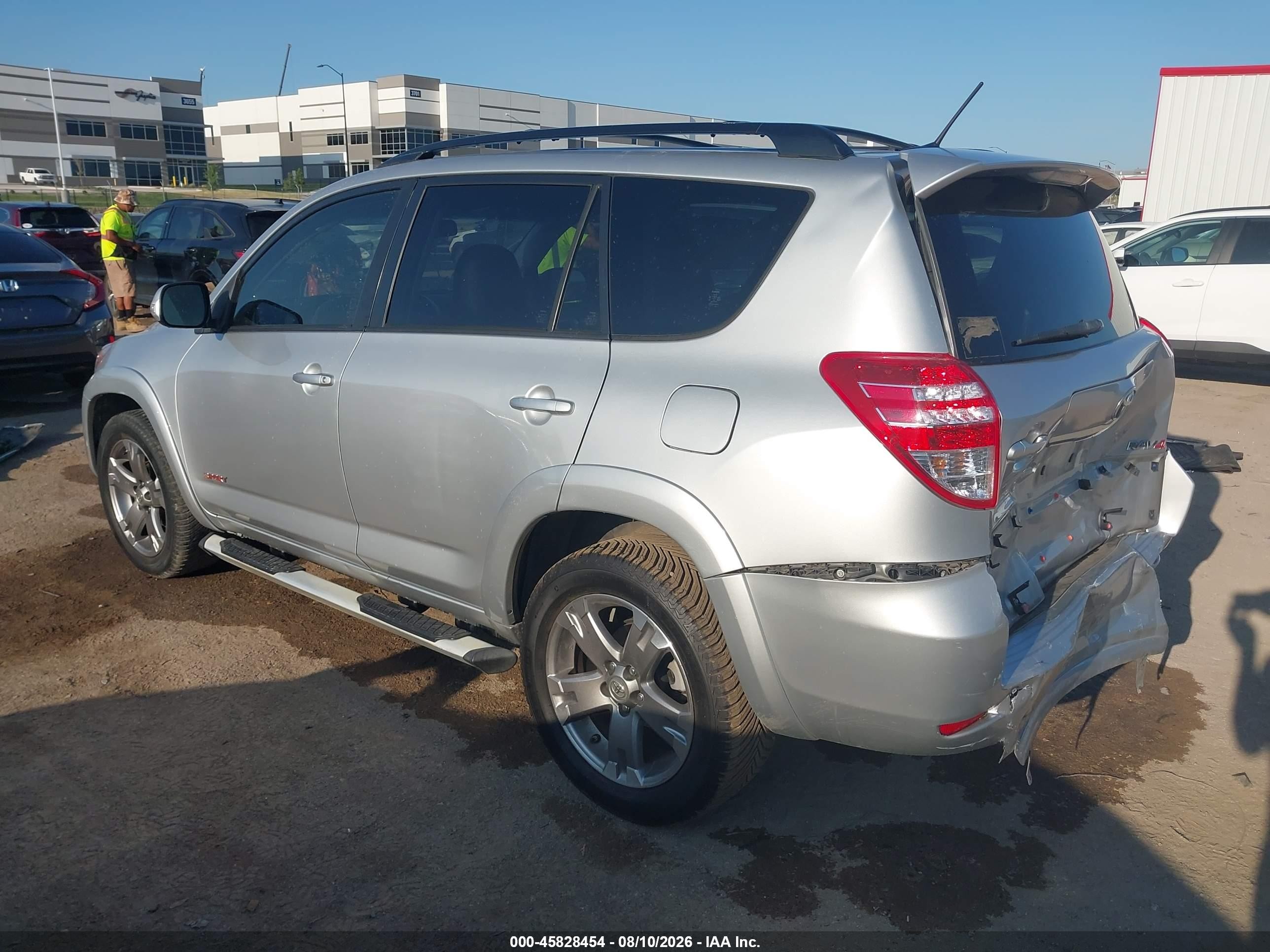 2012 Toyota Rav4 Sport Silver vin: JTMWF4DV7C5046888