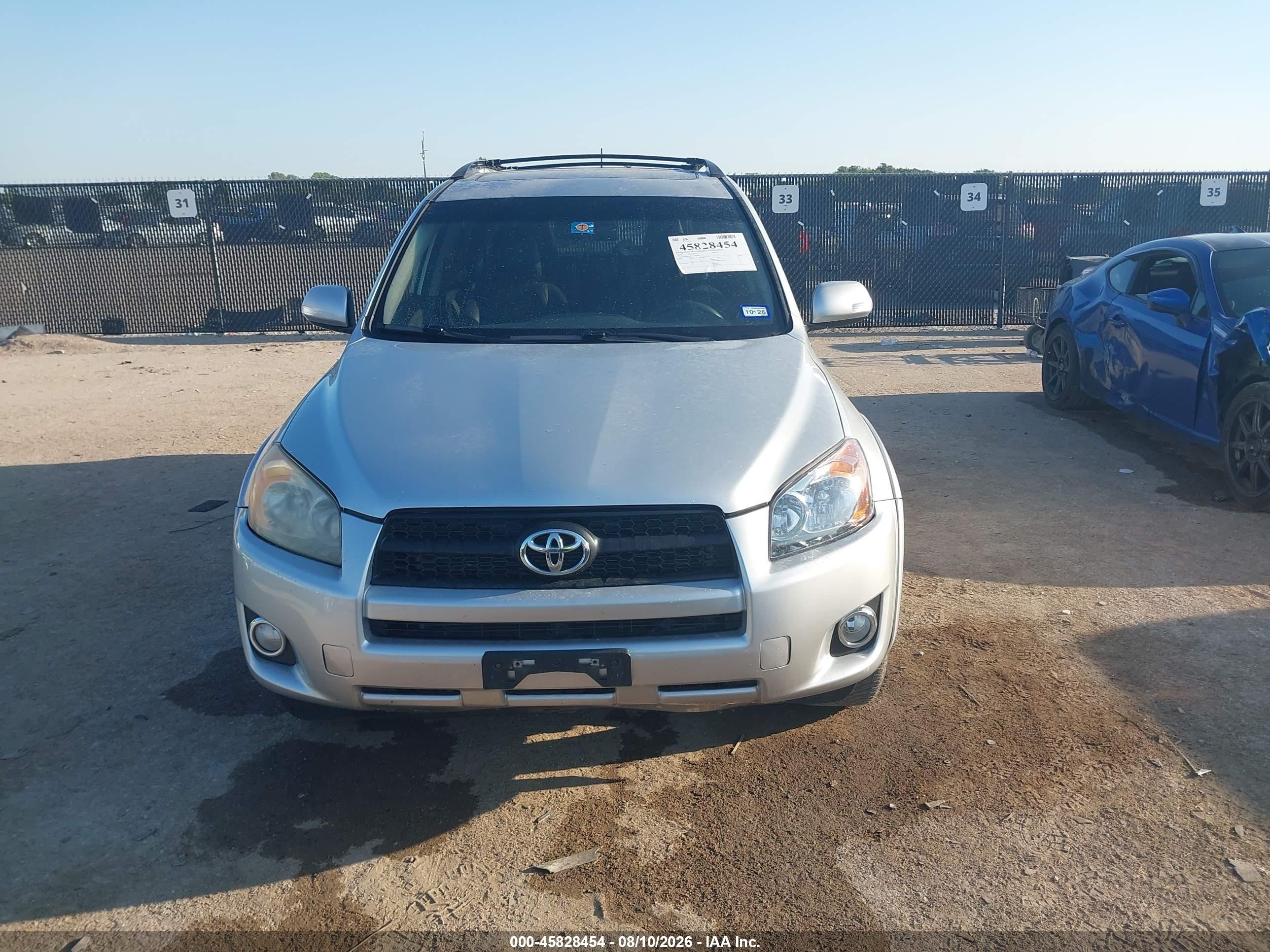 2012 Toyota Rav4 Sport Silver vin: JTMWF4DV7C5046888