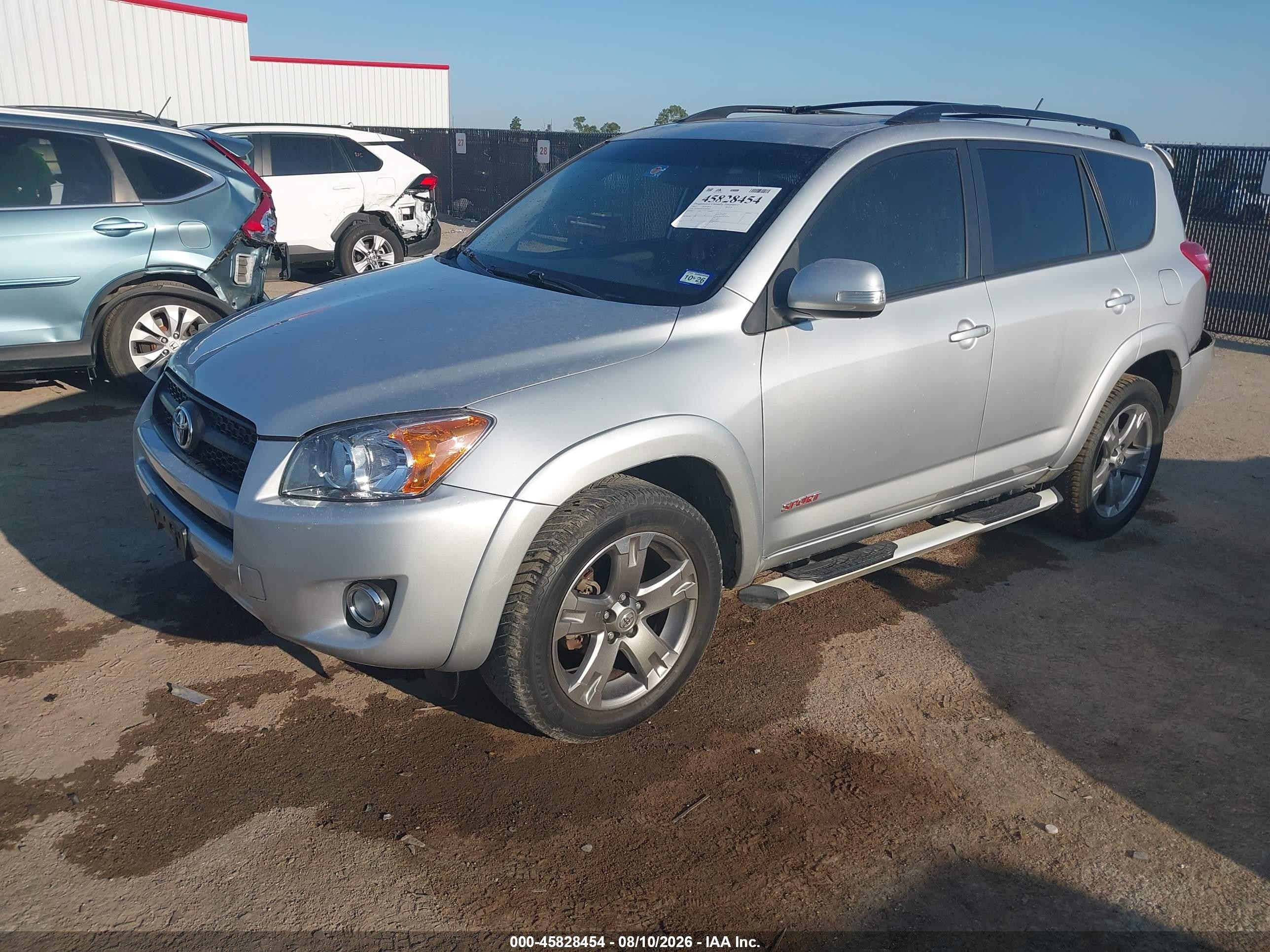 2012 Toyota Rav4 Sport Silver vin: JTMWF4DV7C5046888