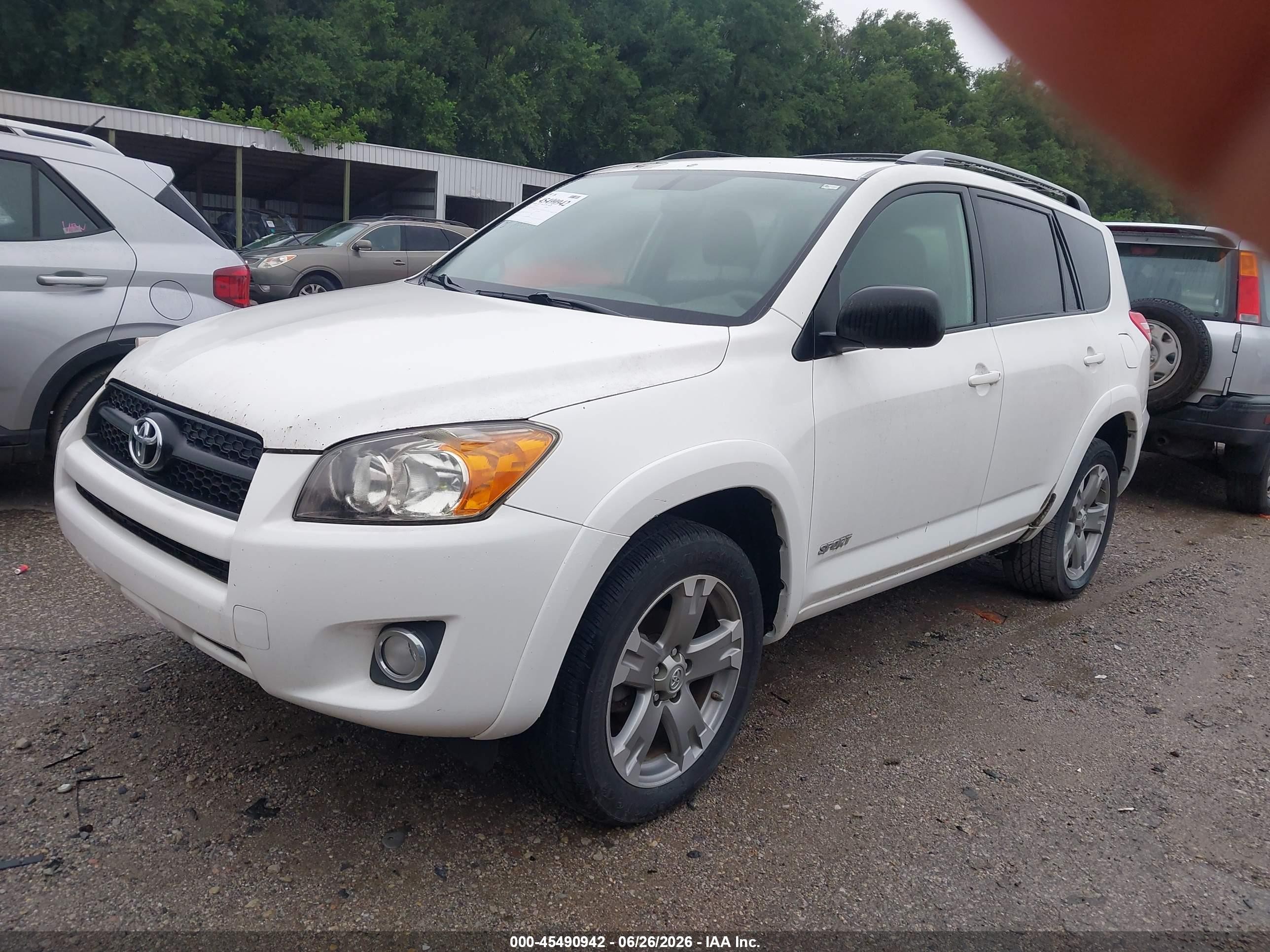2010 Toyota Rav4 Sport White vin: JTMWF4DVXA5023070