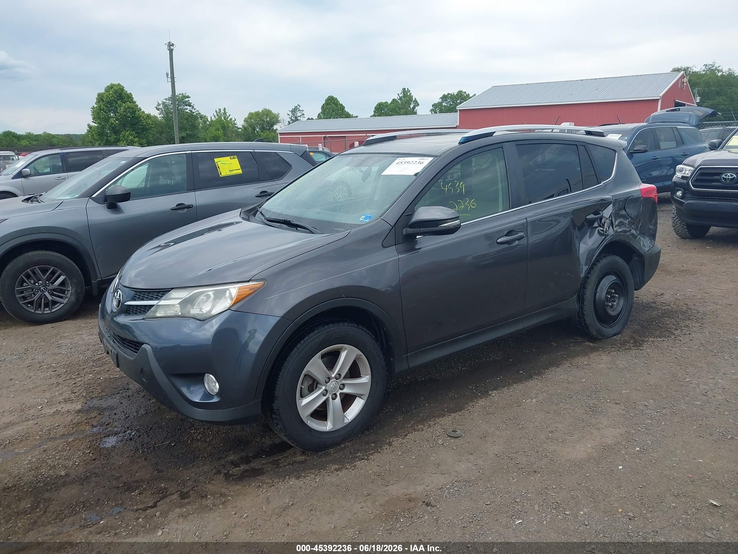 2014 Toyota Rav4 Xle Gray vin: JTMWFREV0EJ018324