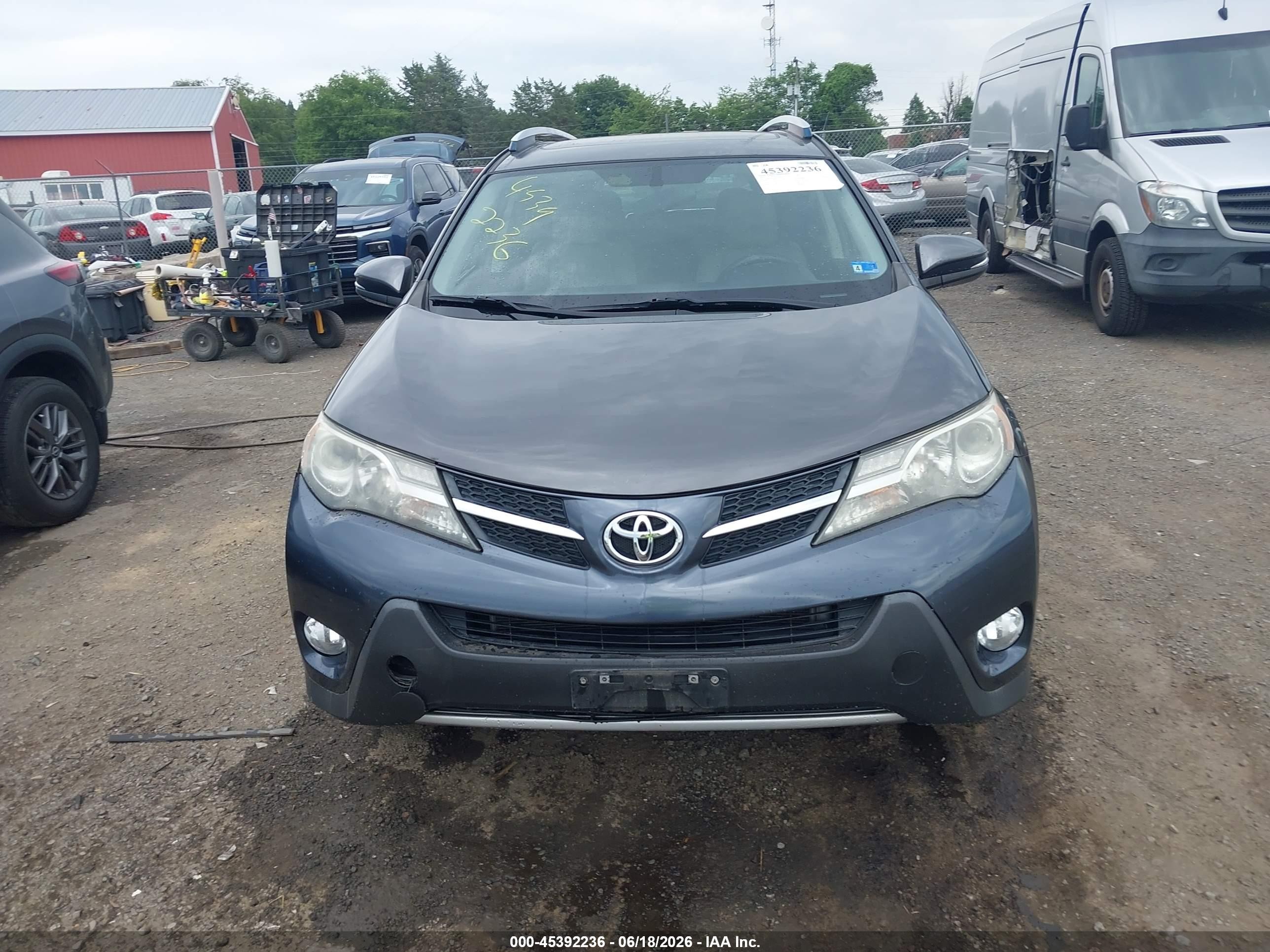 2014 Toyota Rav4 Xle Gray vin: JTMWFREV0EJ018324