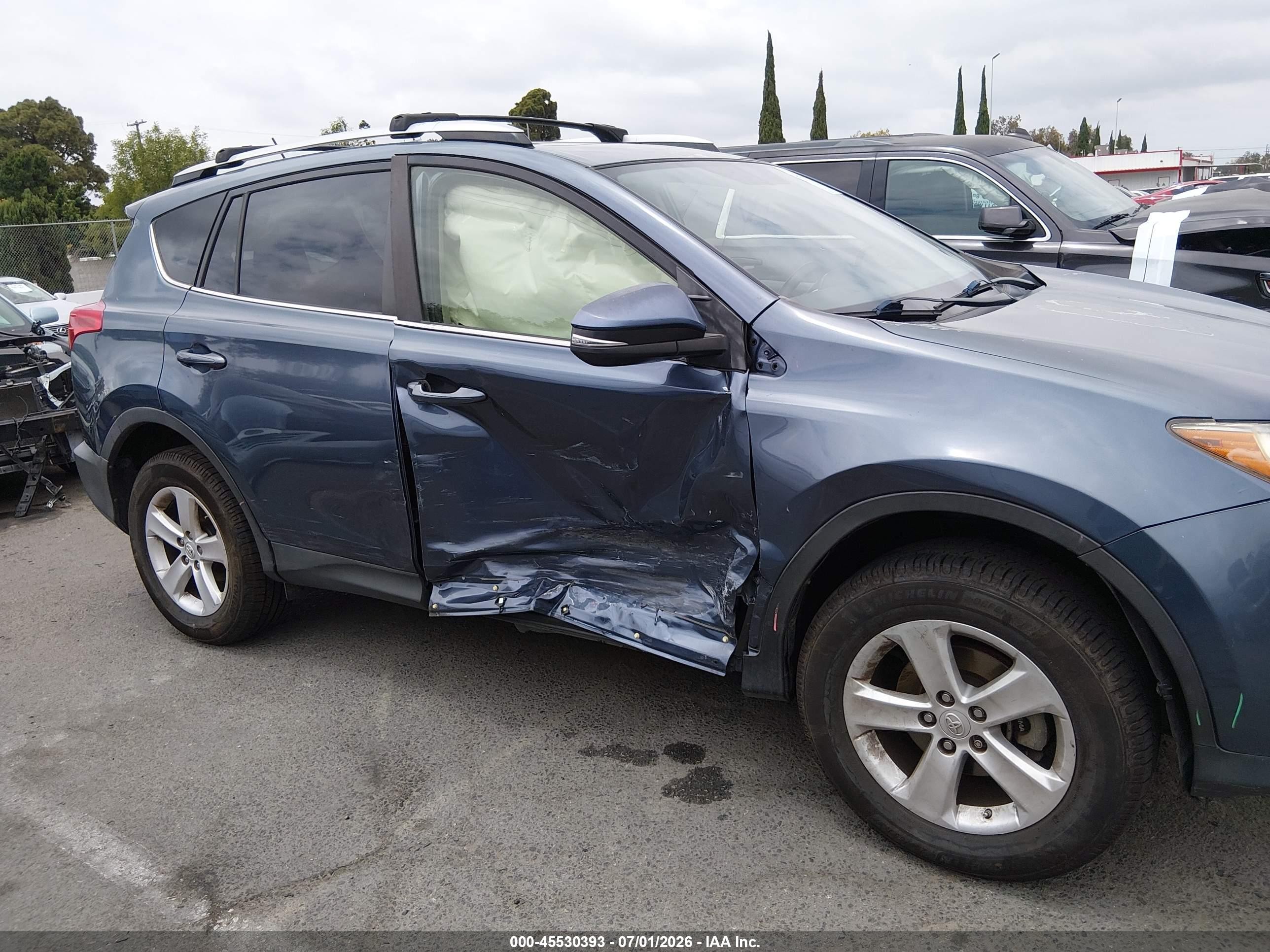 2013 Toyota Rav4 Xle Blue vin: JTMWFREV1D5006867
