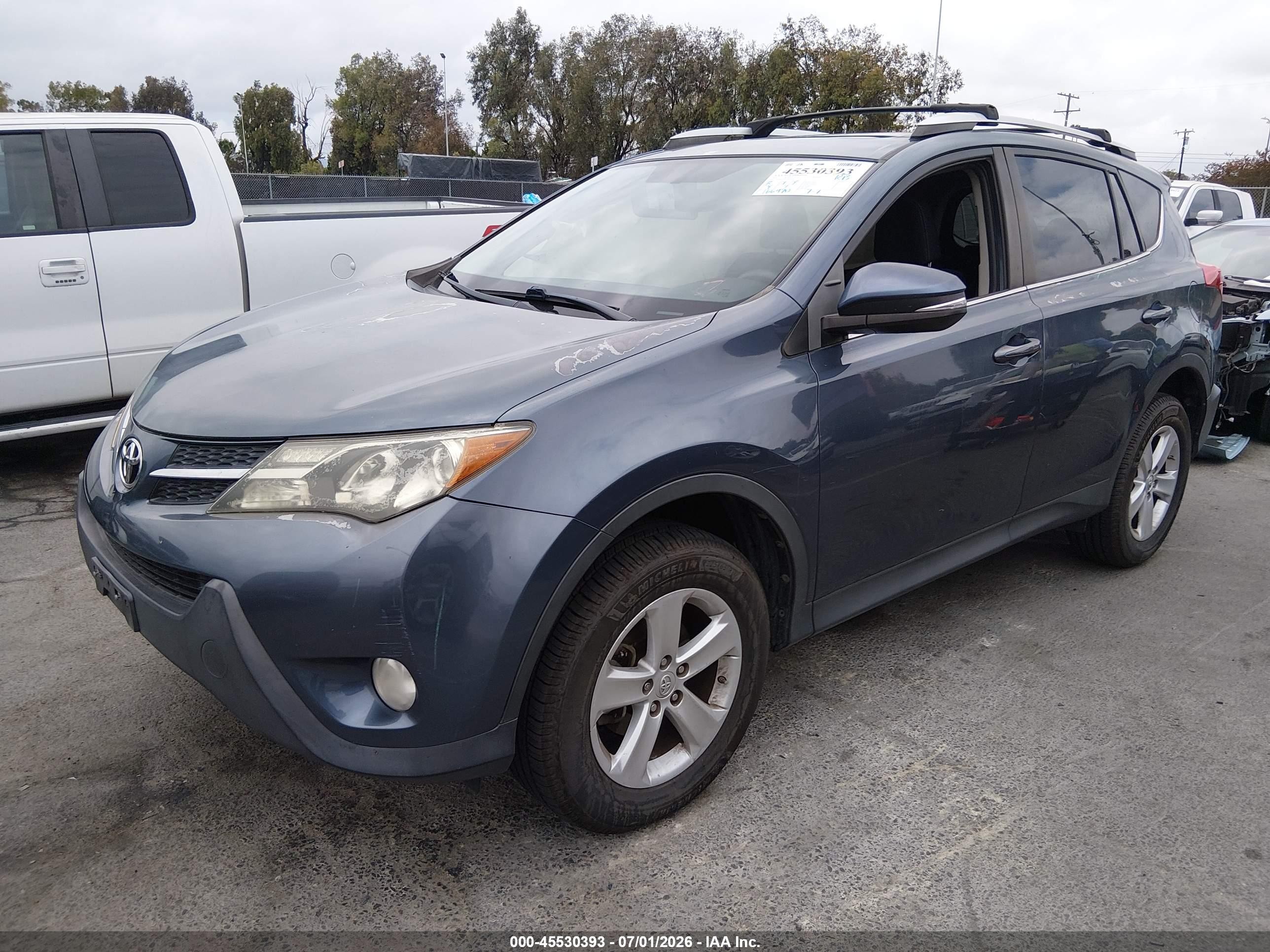 2013 Toyota Rav4 Xle Blue vin: JTMWFREV1D5006867