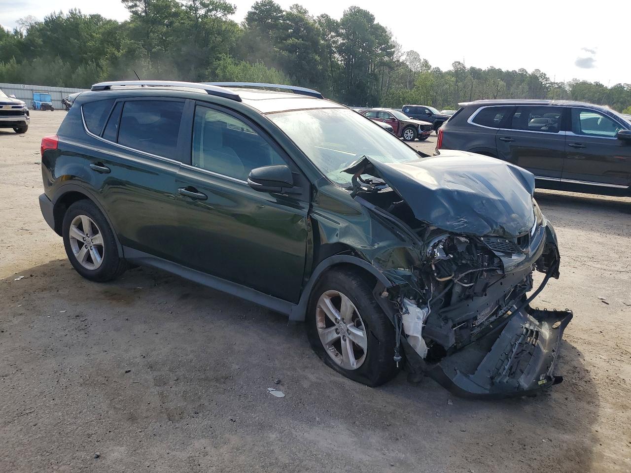 2013 Toyota Rav4 Xle Green vin: JTMWFREV1D5007596