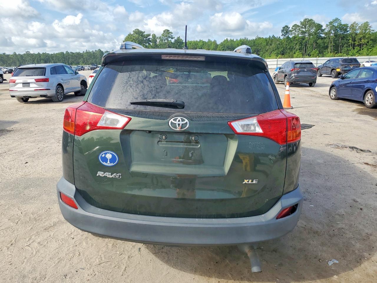 2013 Toyota Rav4 Xle Green vin: JTMWFREV1D5007596