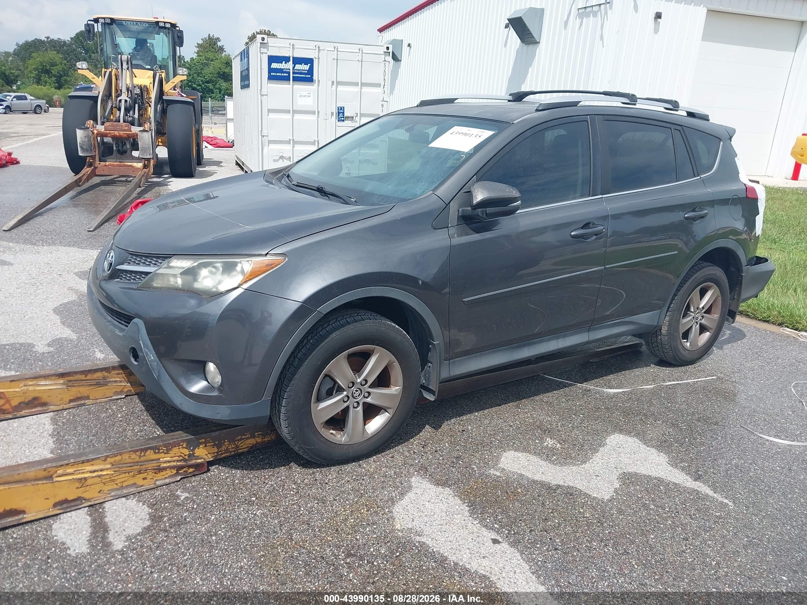 2015 Toyota Rav4 Xle Gray vin: JTMWFREV1FJ047669