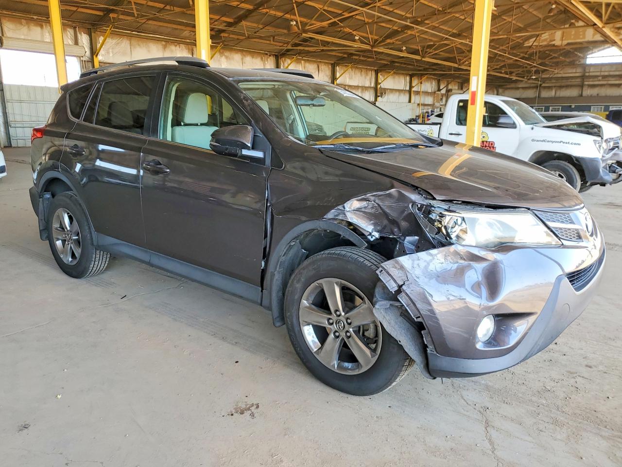 2015 Toyota Rav4 Xle Gray vin: JTMWFREV1FJ052712