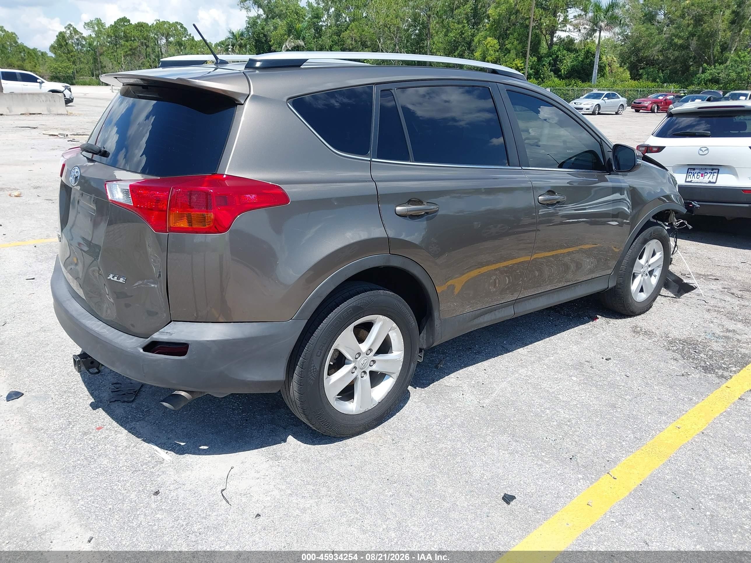 2013 Toyota Rav4 Xle Gray vin: JTMWFREV2D5004853