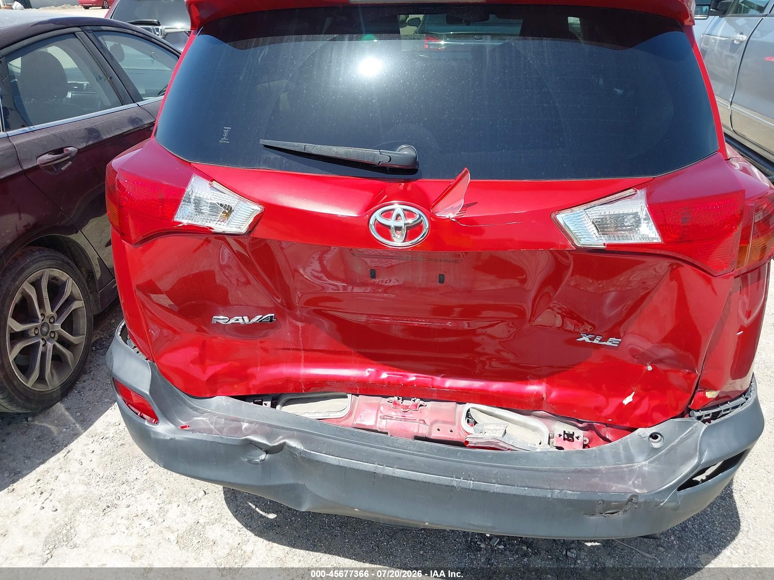 2013 Toyota Rav4 Xle Red vin: JTMWFREV2DD007659