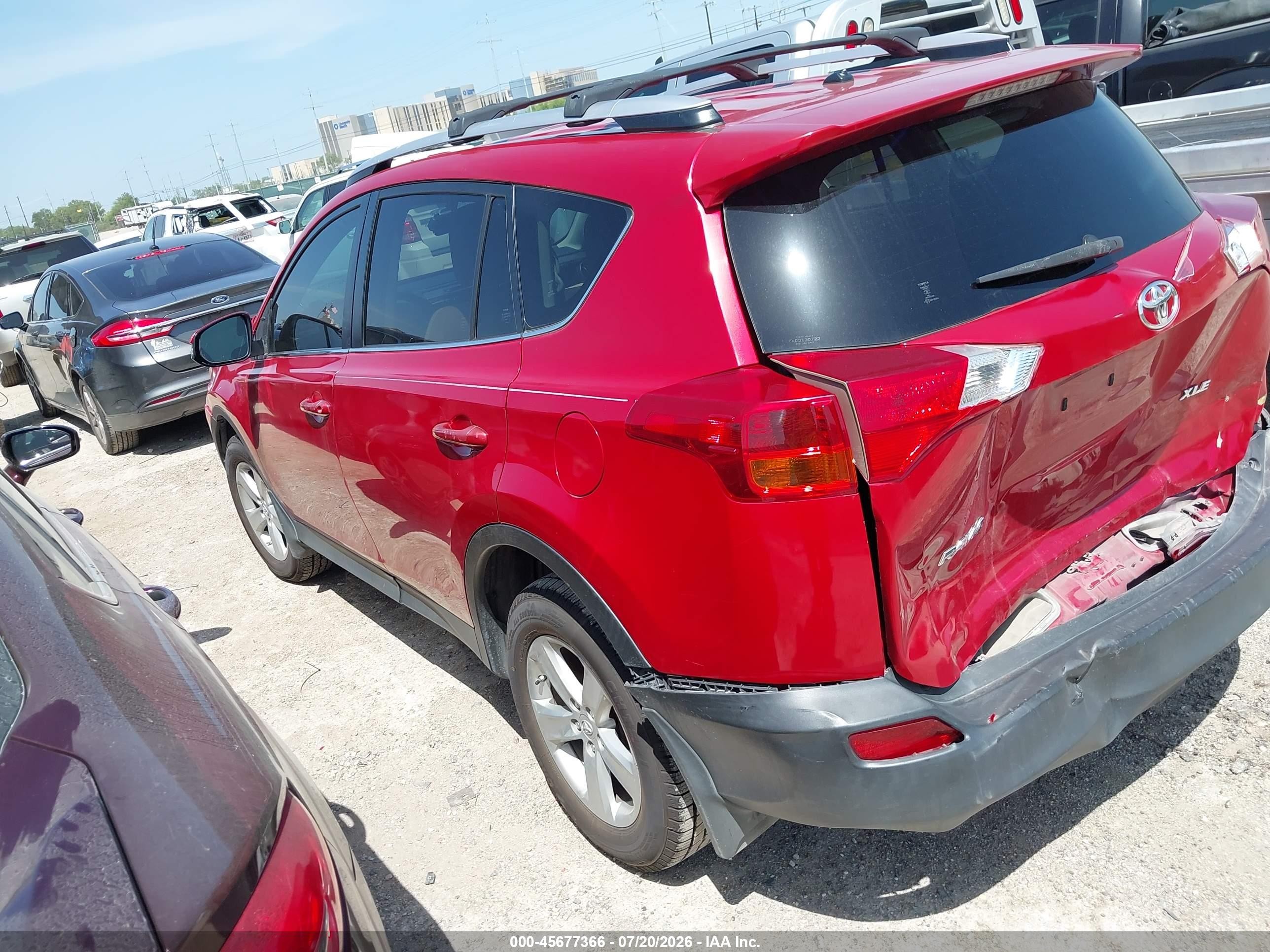 2013 Toyota Rav4 Xle Red vin: JTMWFREV2DD007659