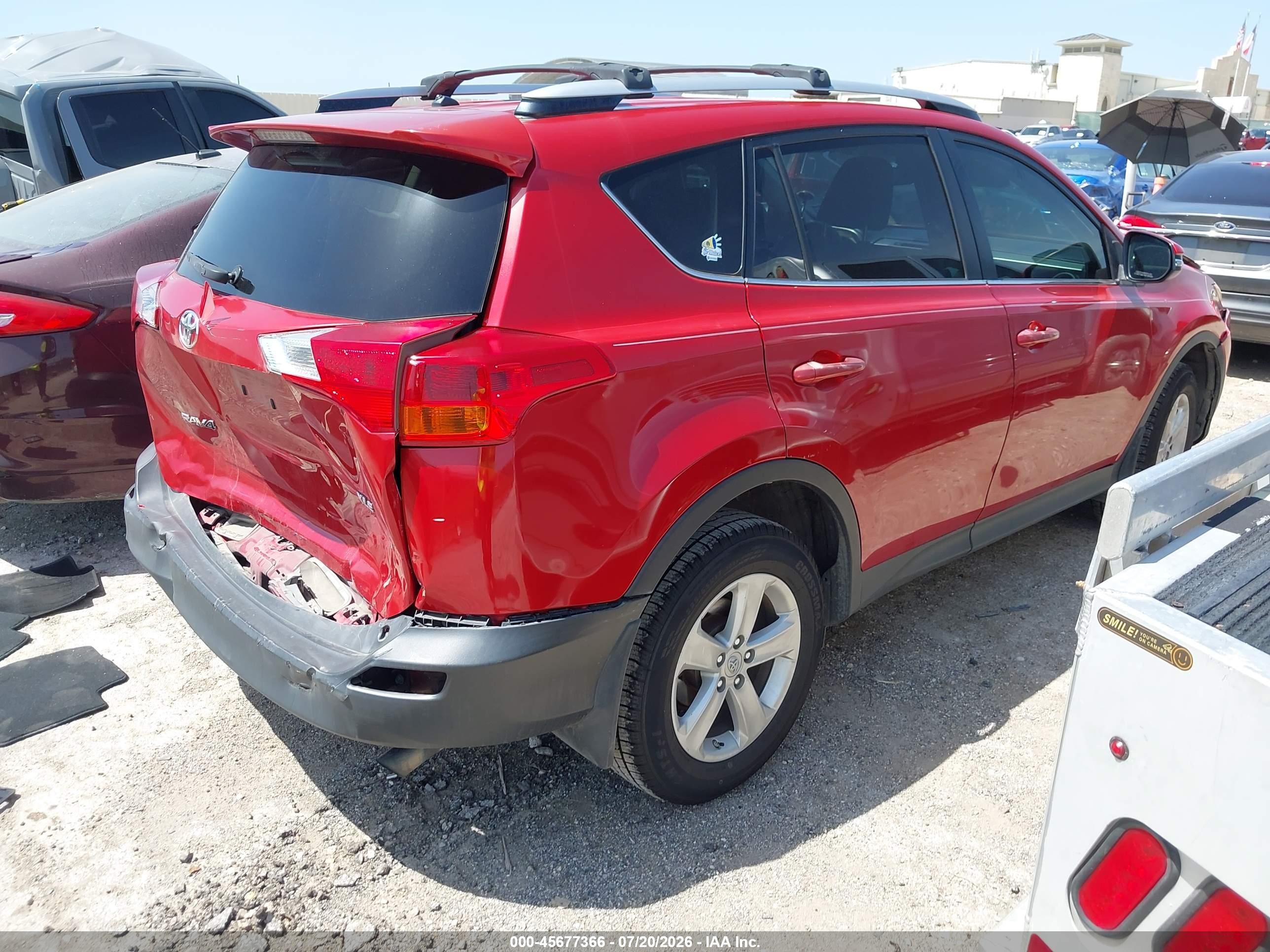 2013 Toyota Rav4 Xle Red vin: JTMWFREV2DD007659