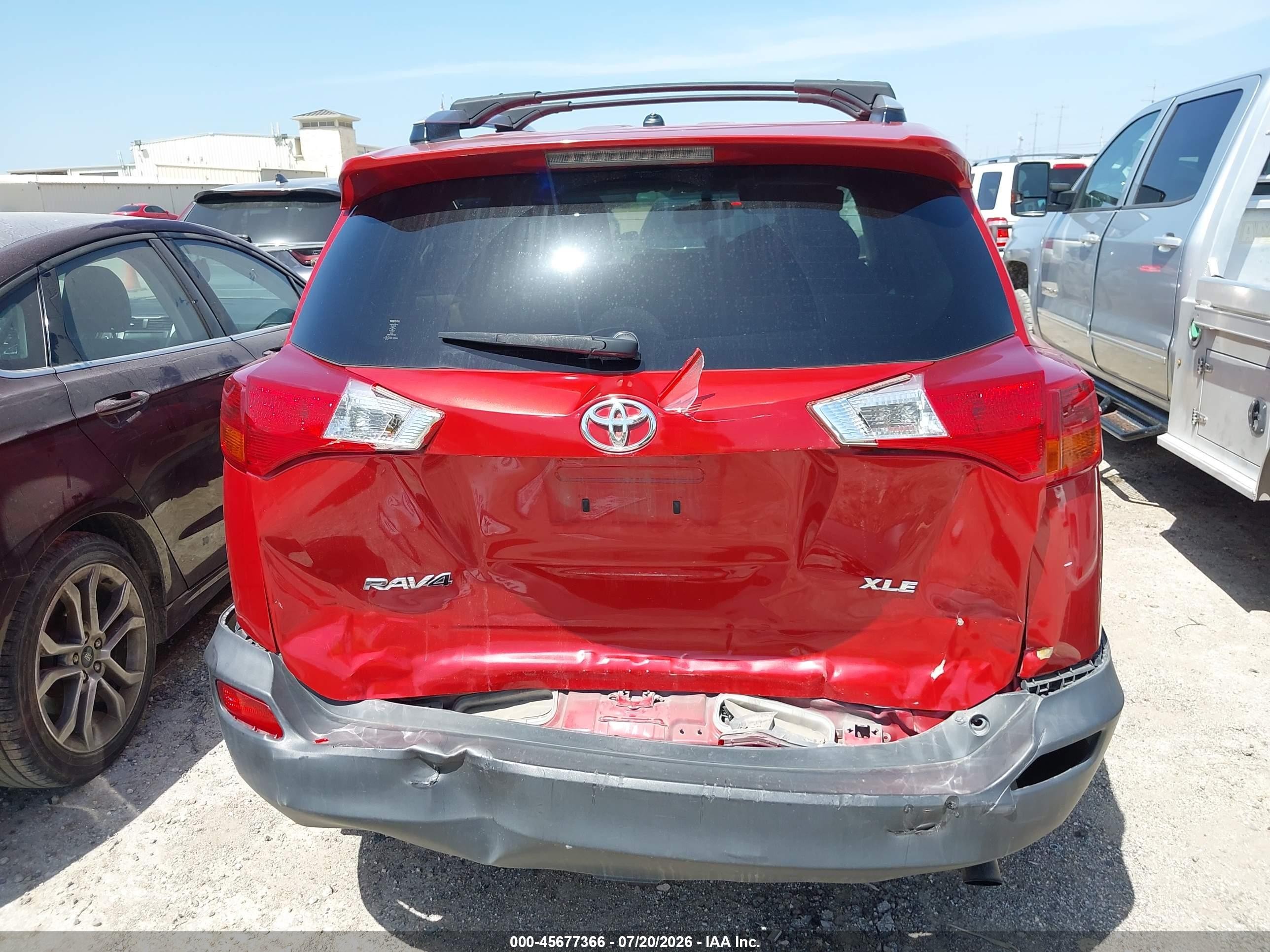 2013 Toyota Rav4 Xle Red vin: JTMWFREV2DD007659