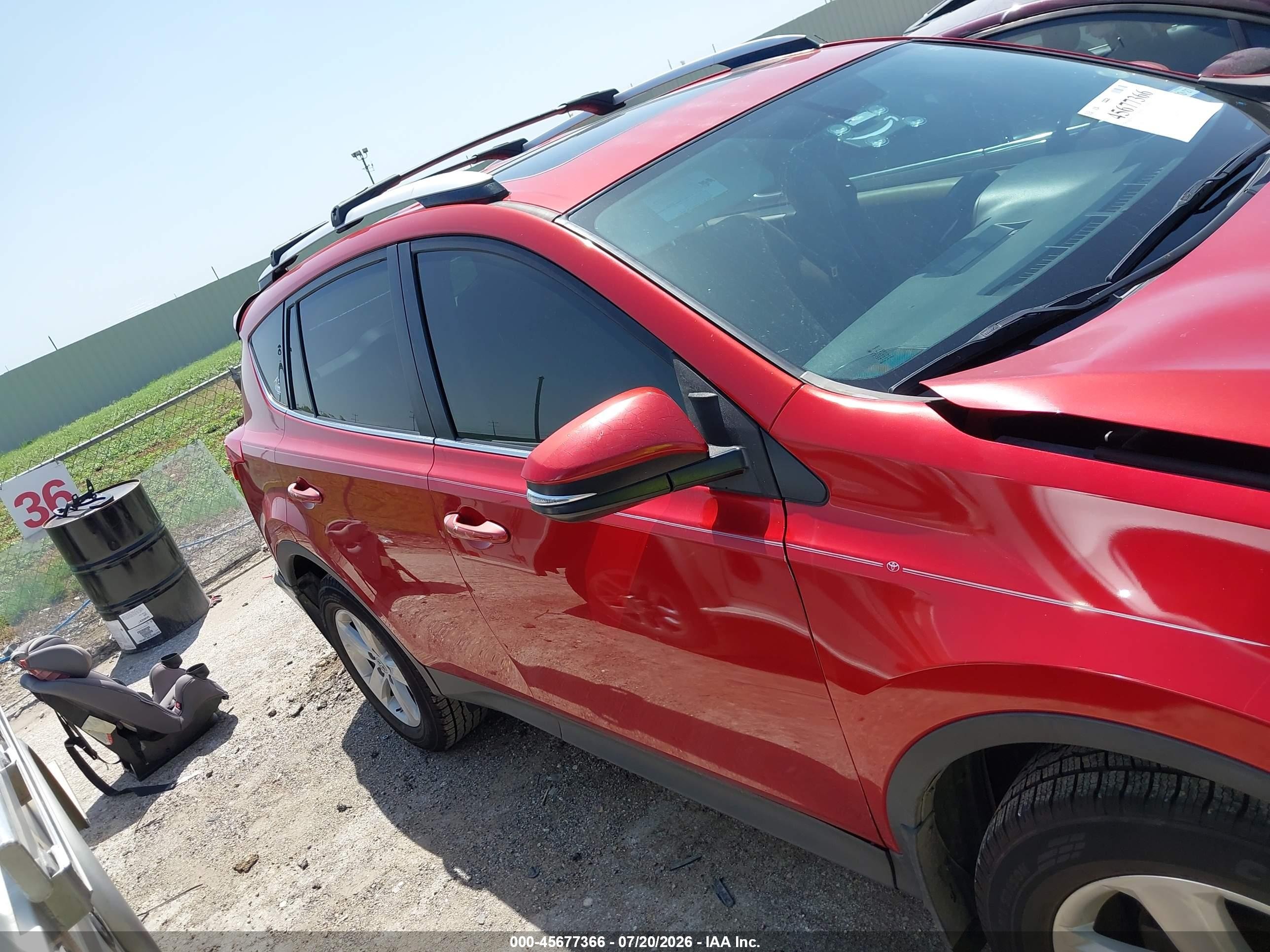 2013 Toyota Rav4 Xle Red vin: JTMWFREV2DD007659