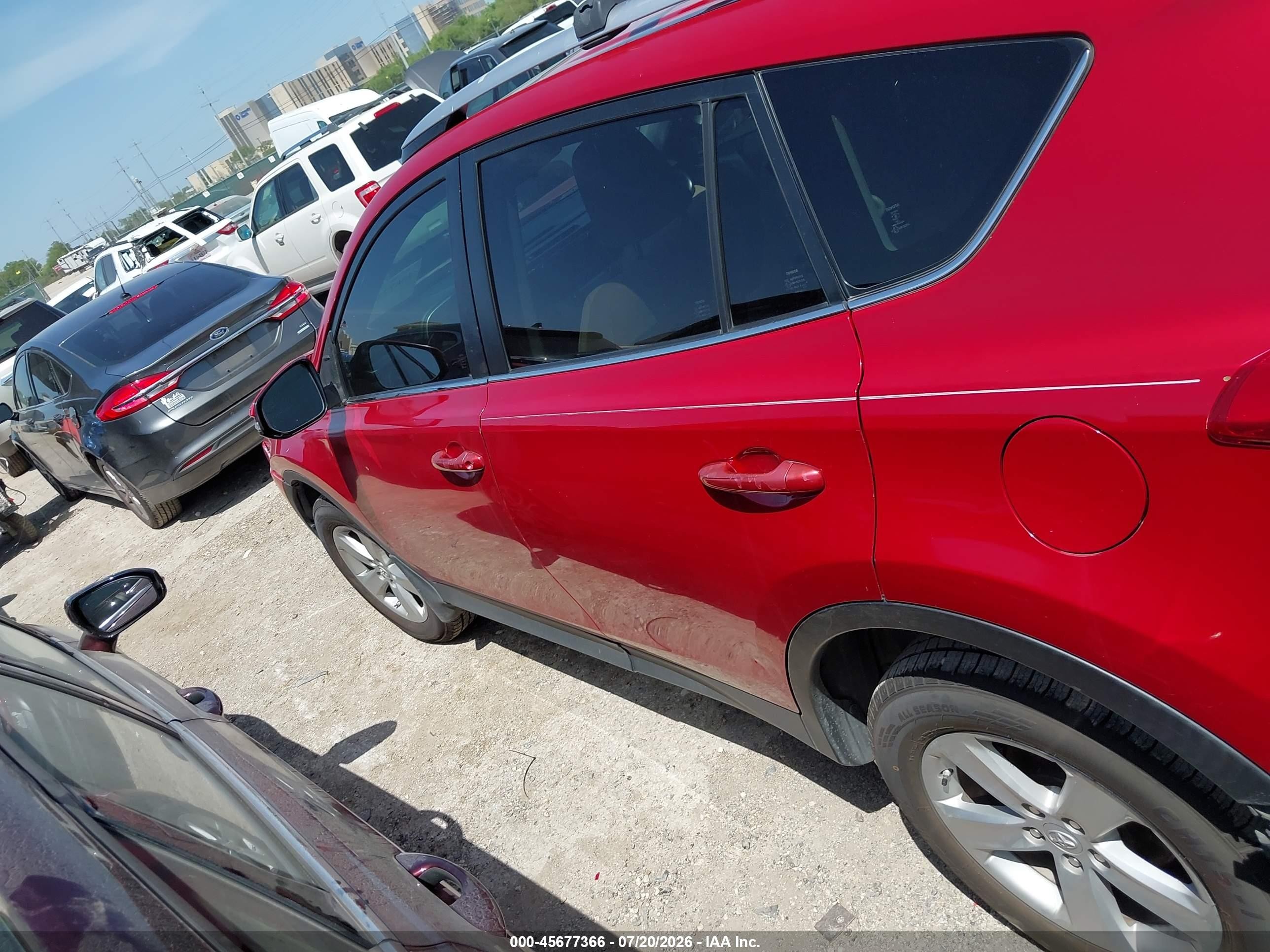 2013 Toyota Rav4 Xle Red vin: JTMWFREV2DD007659