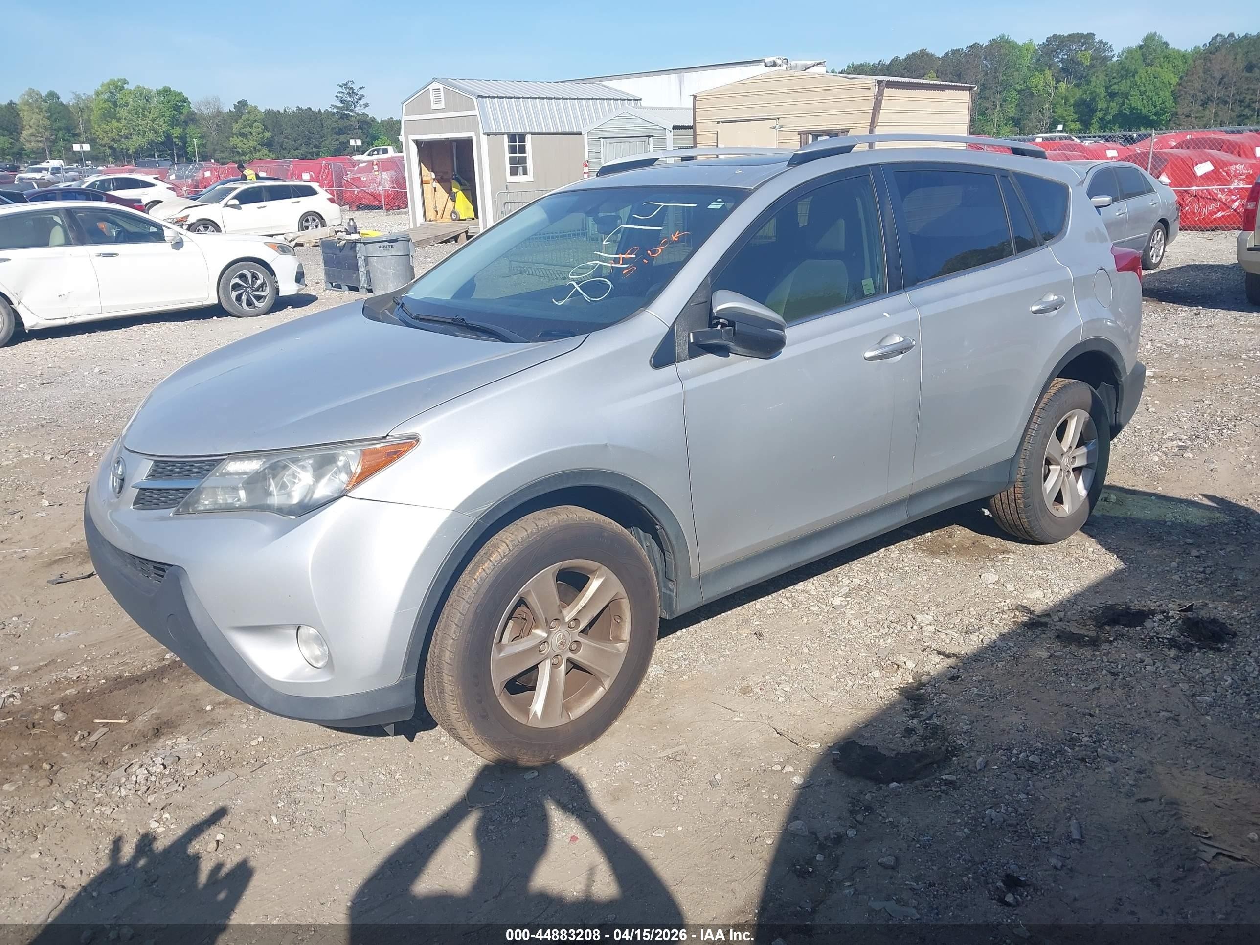 2014 Toyota Rav4 Xle Silver vin: JTMWFREV2ED041344