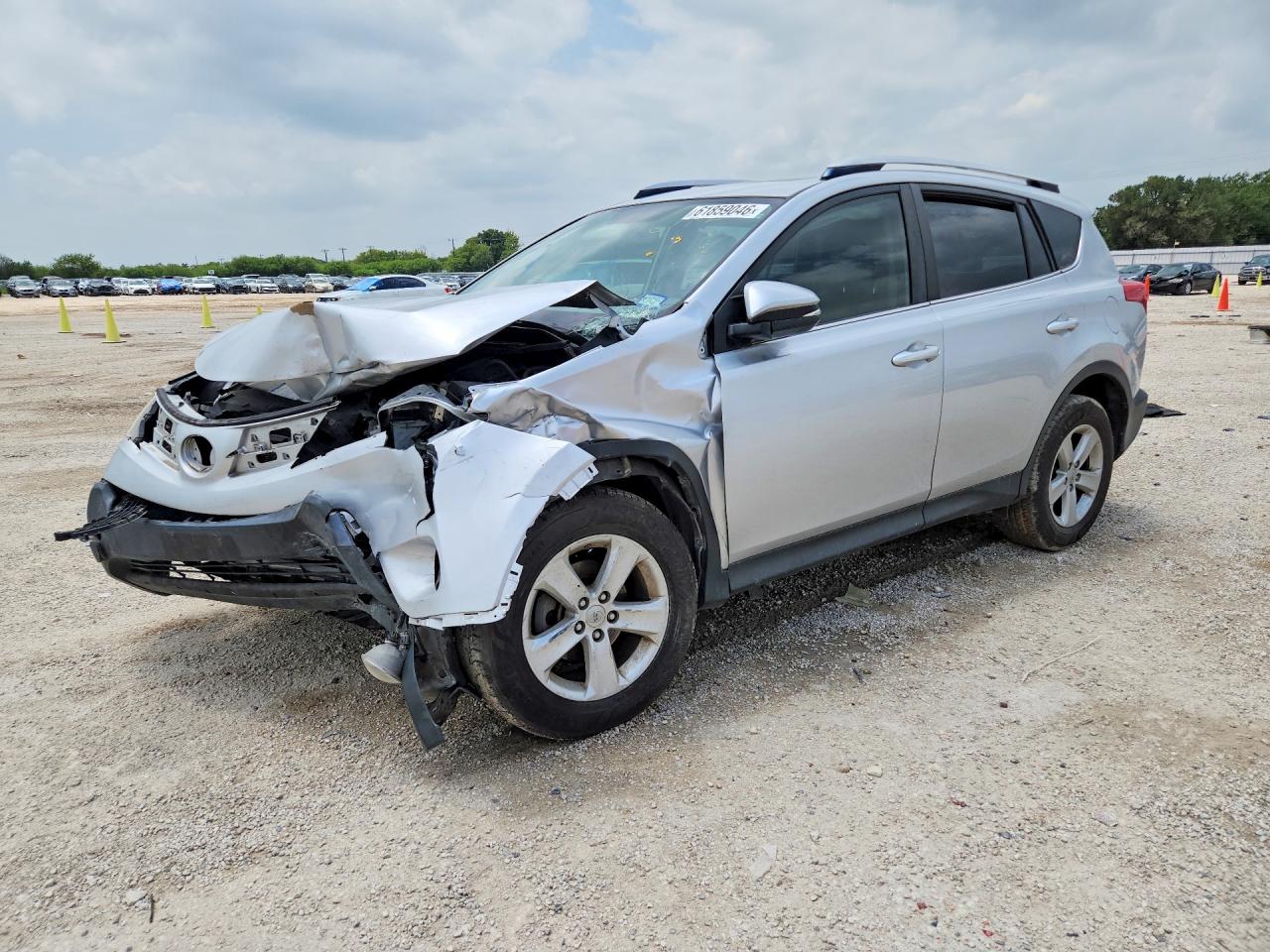 2014 Toyota Rav4 Xle Silver vin: JTMWFREV2EJ007941